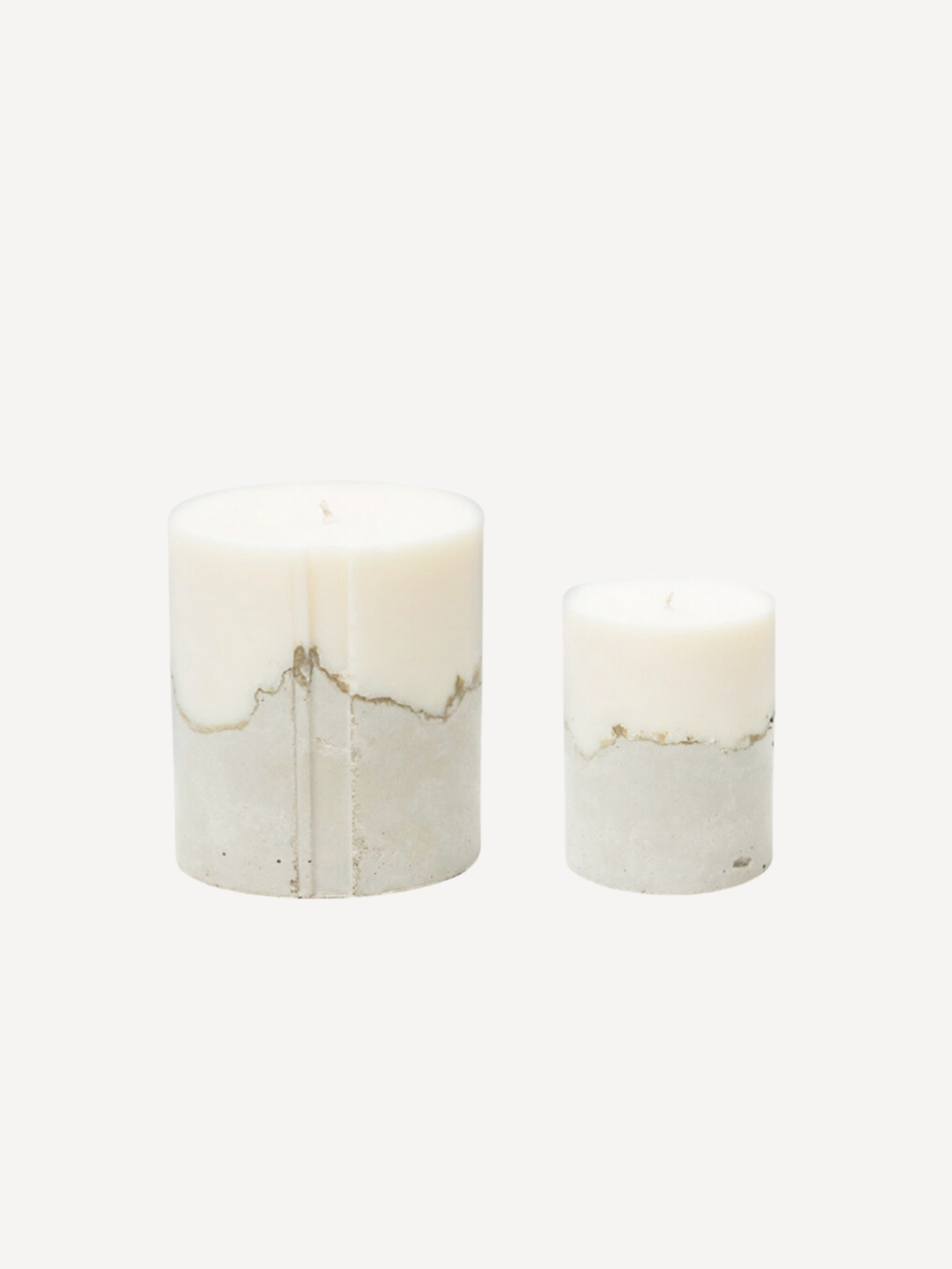 Palmarosa White Concrete Candle