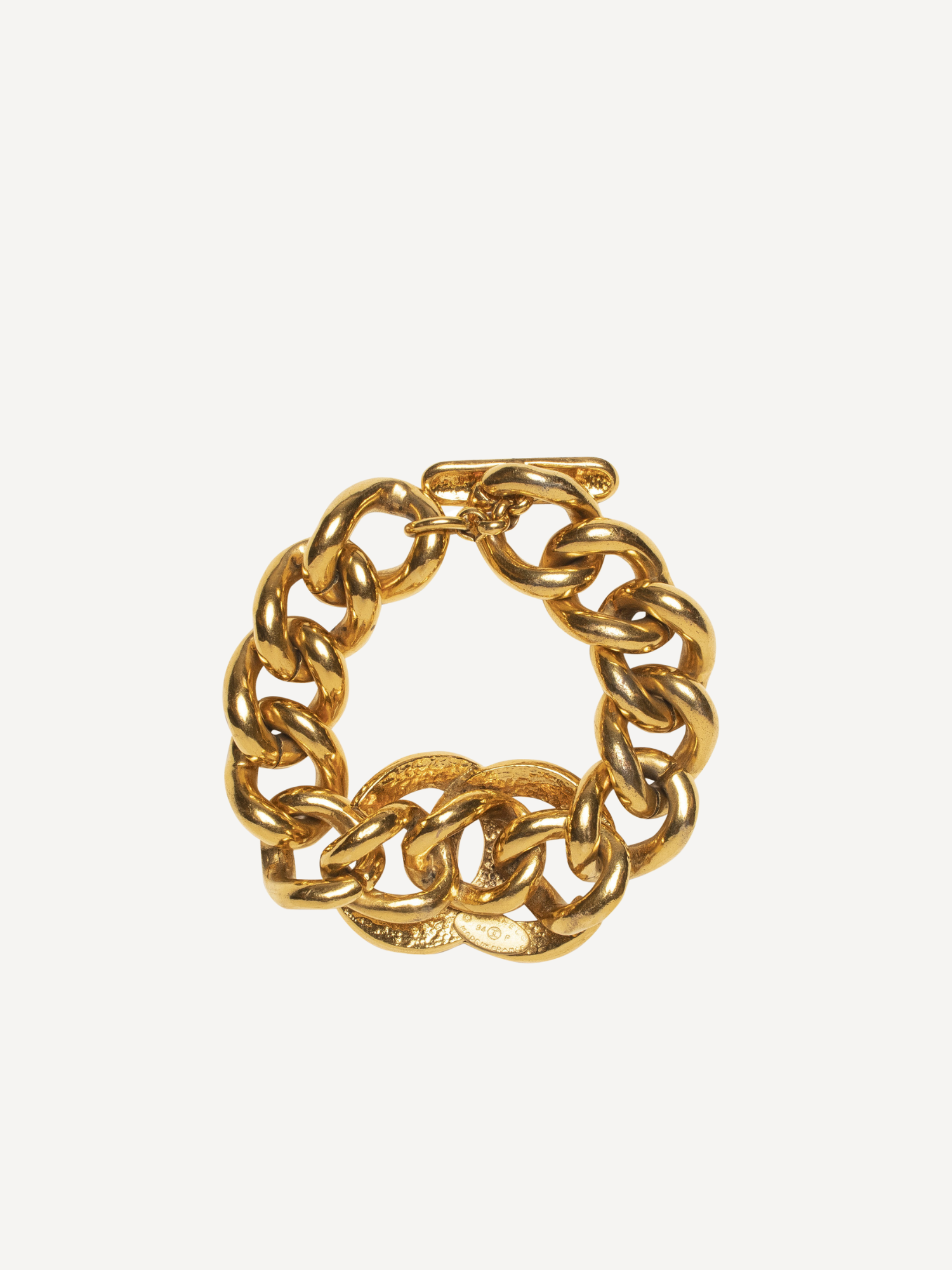 Chanel CC Large Bracelet Gold