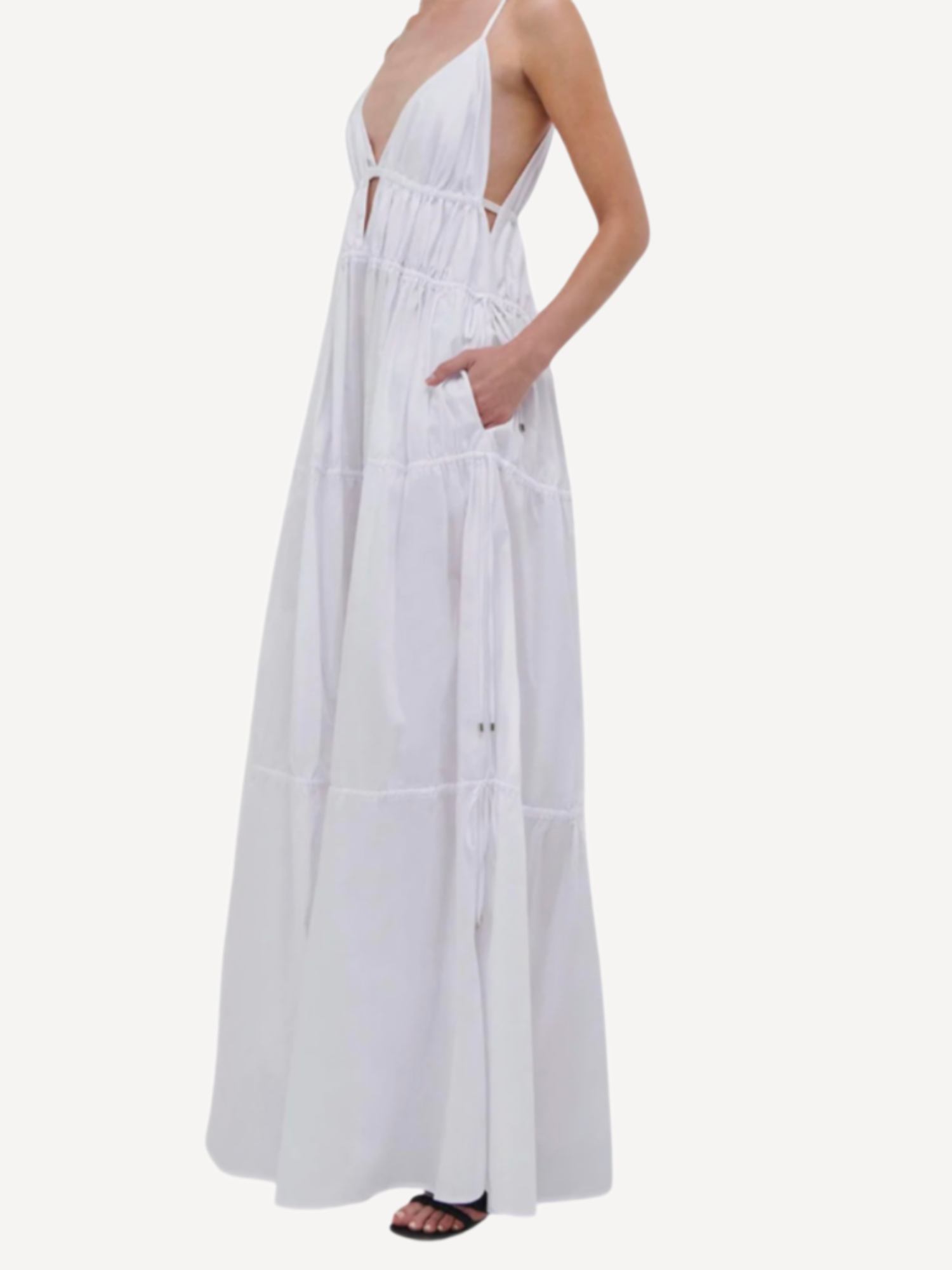 April JS Core Solid Cotton Dress