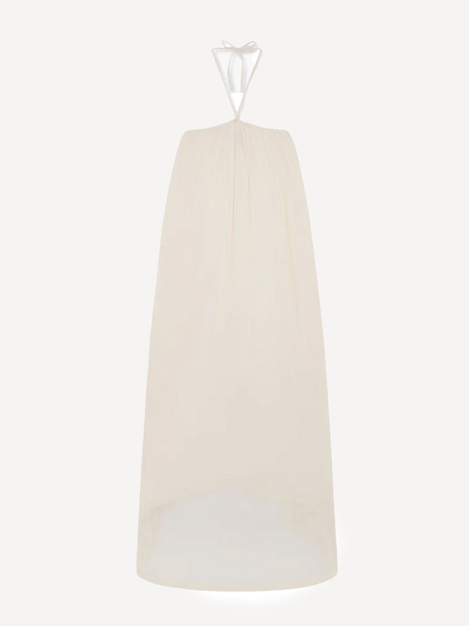 Halter Trapeze Maxi Dress Off White / L Halter Trapeze Maxi Dress Off White / L