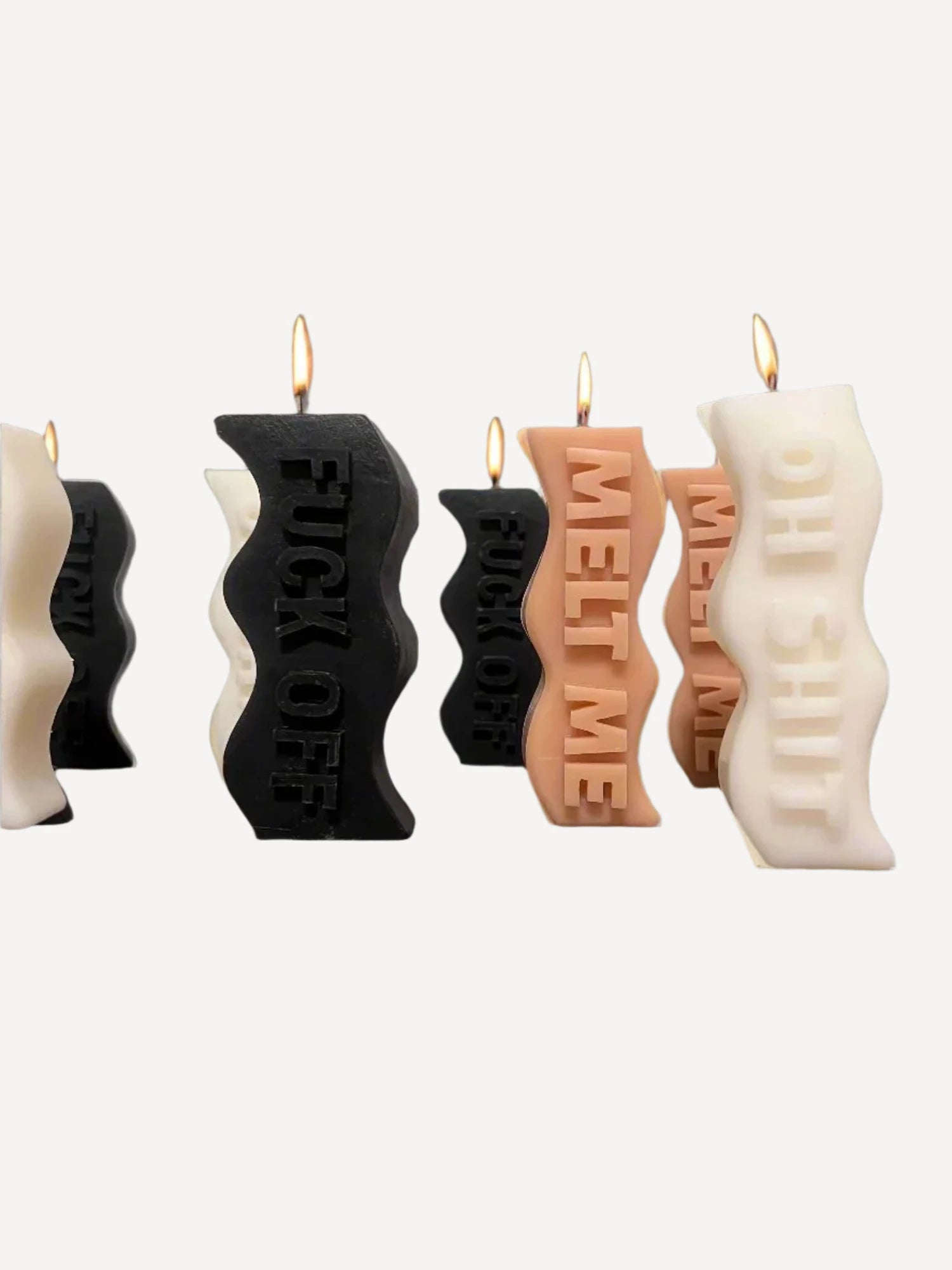 Wavy Pillar Candle