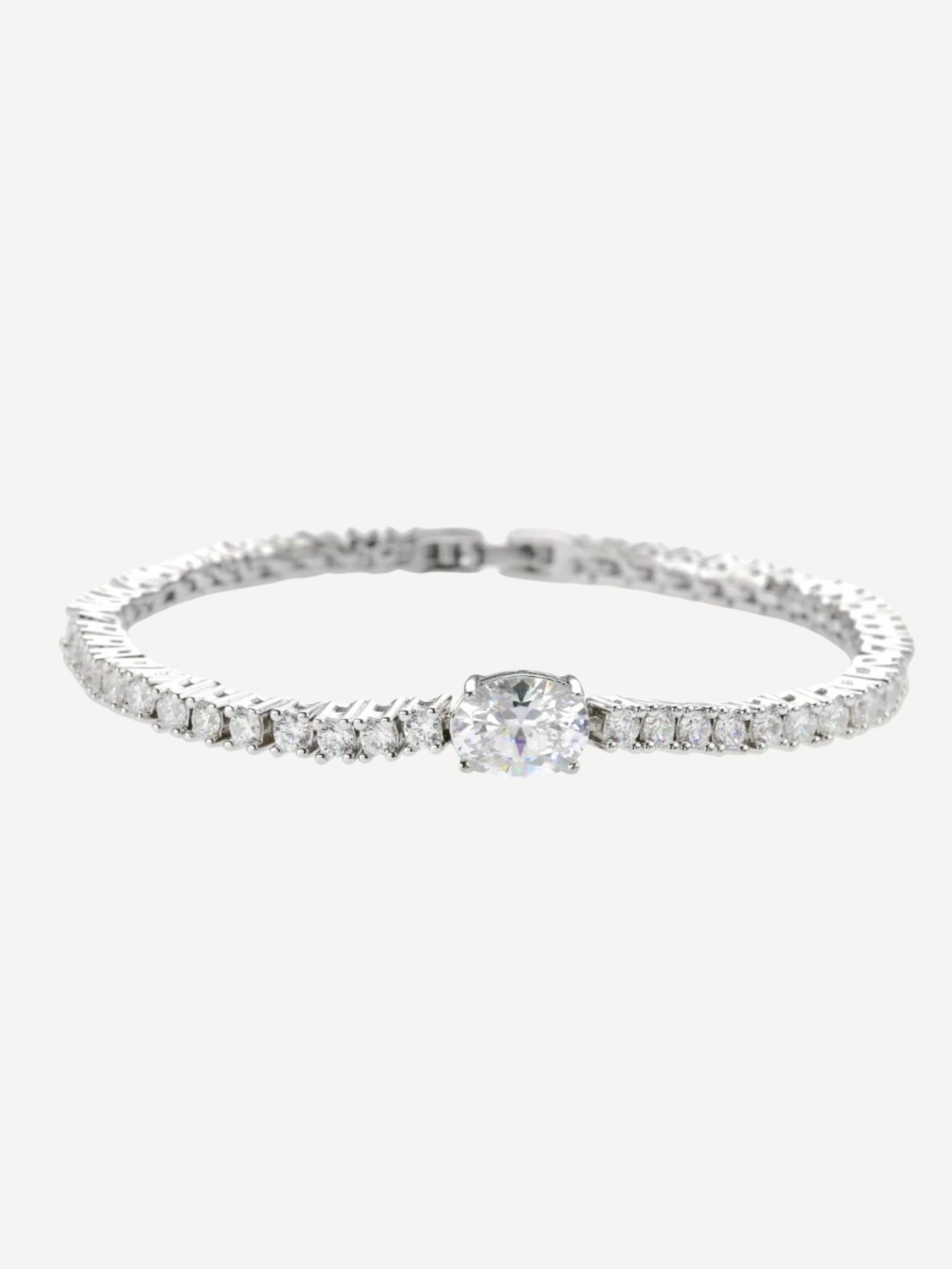 Single Oval Tennis Bracelet