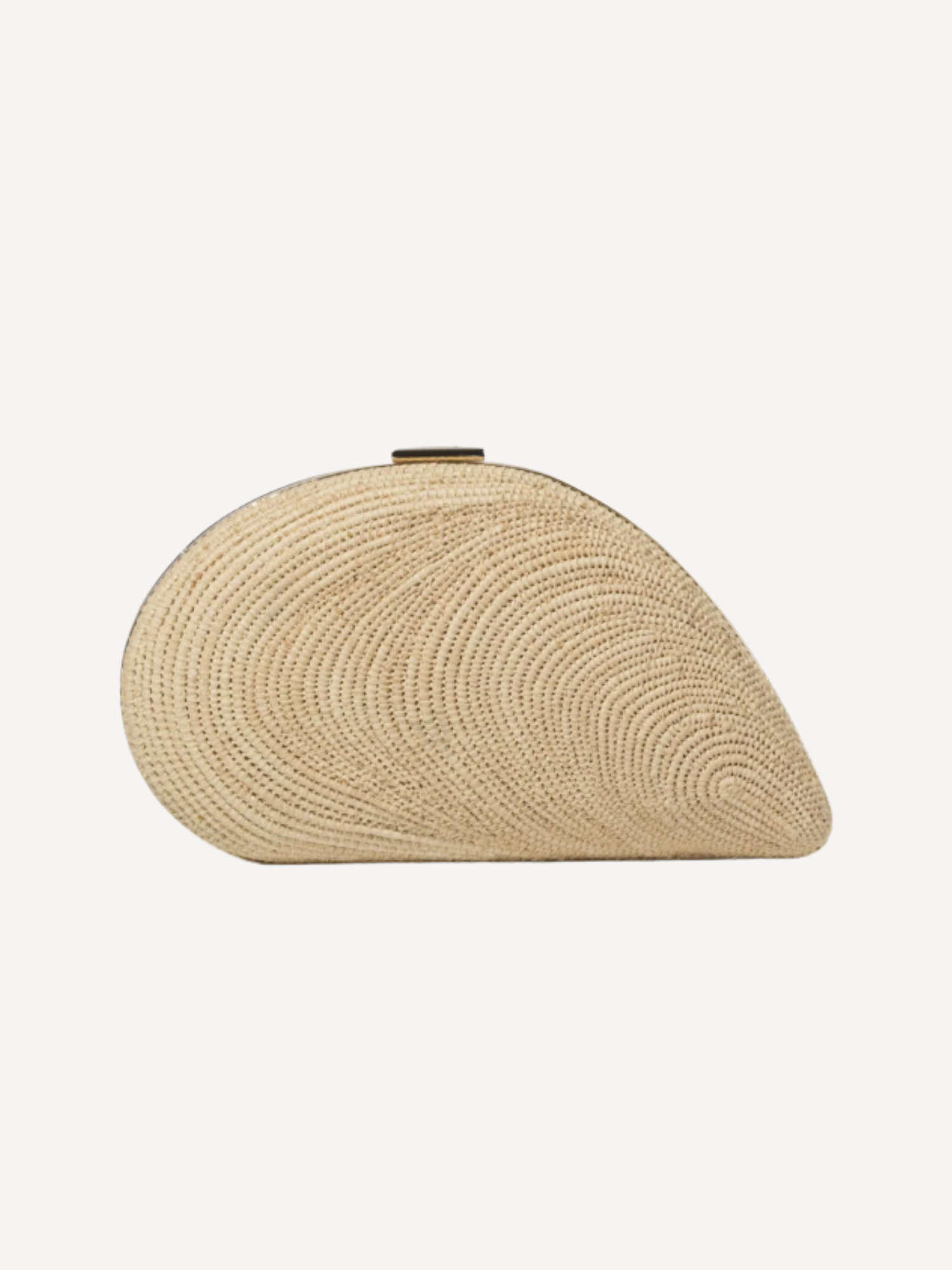 Bridget Raffia Oyster Shell Clutch