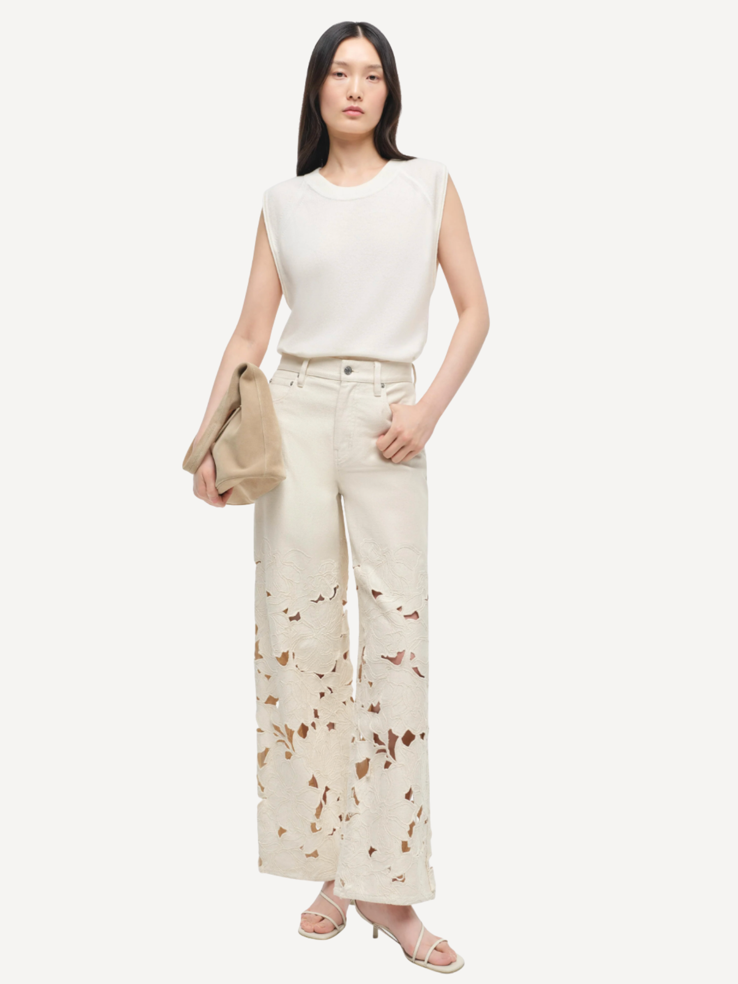 Betty Floral Cut Out Jean