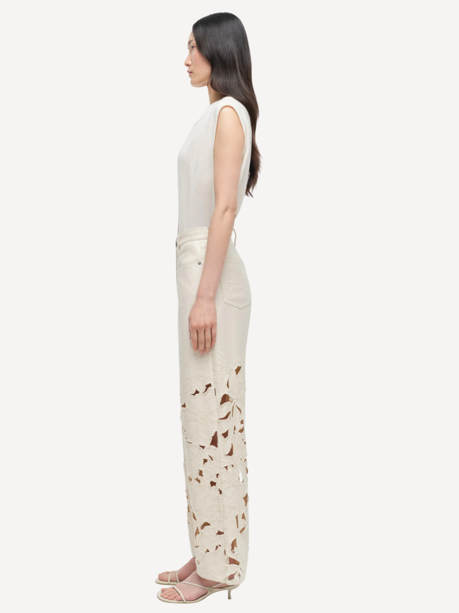 Betty Floral Cut Out Jean