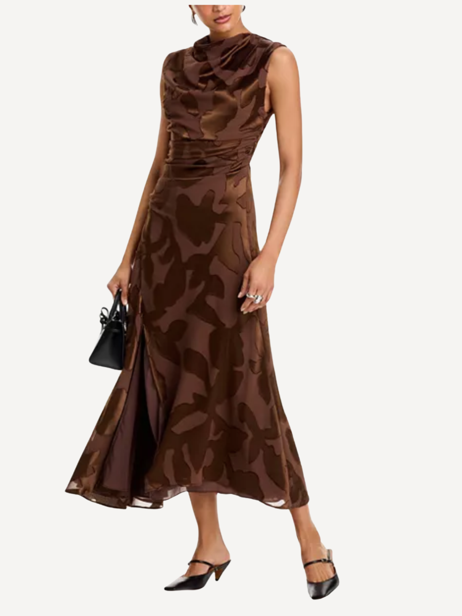 Burke Draped Midi Dress