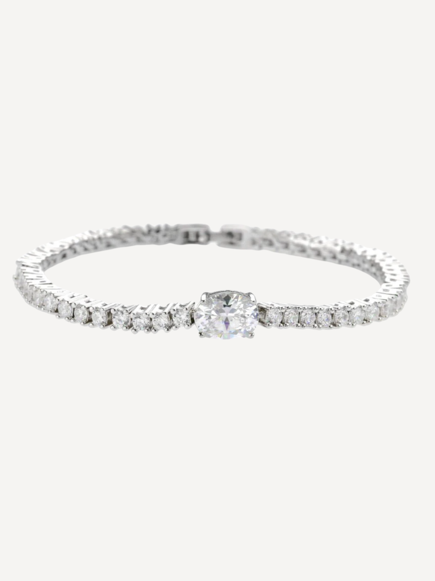 Single Oval Tennis Bracelet