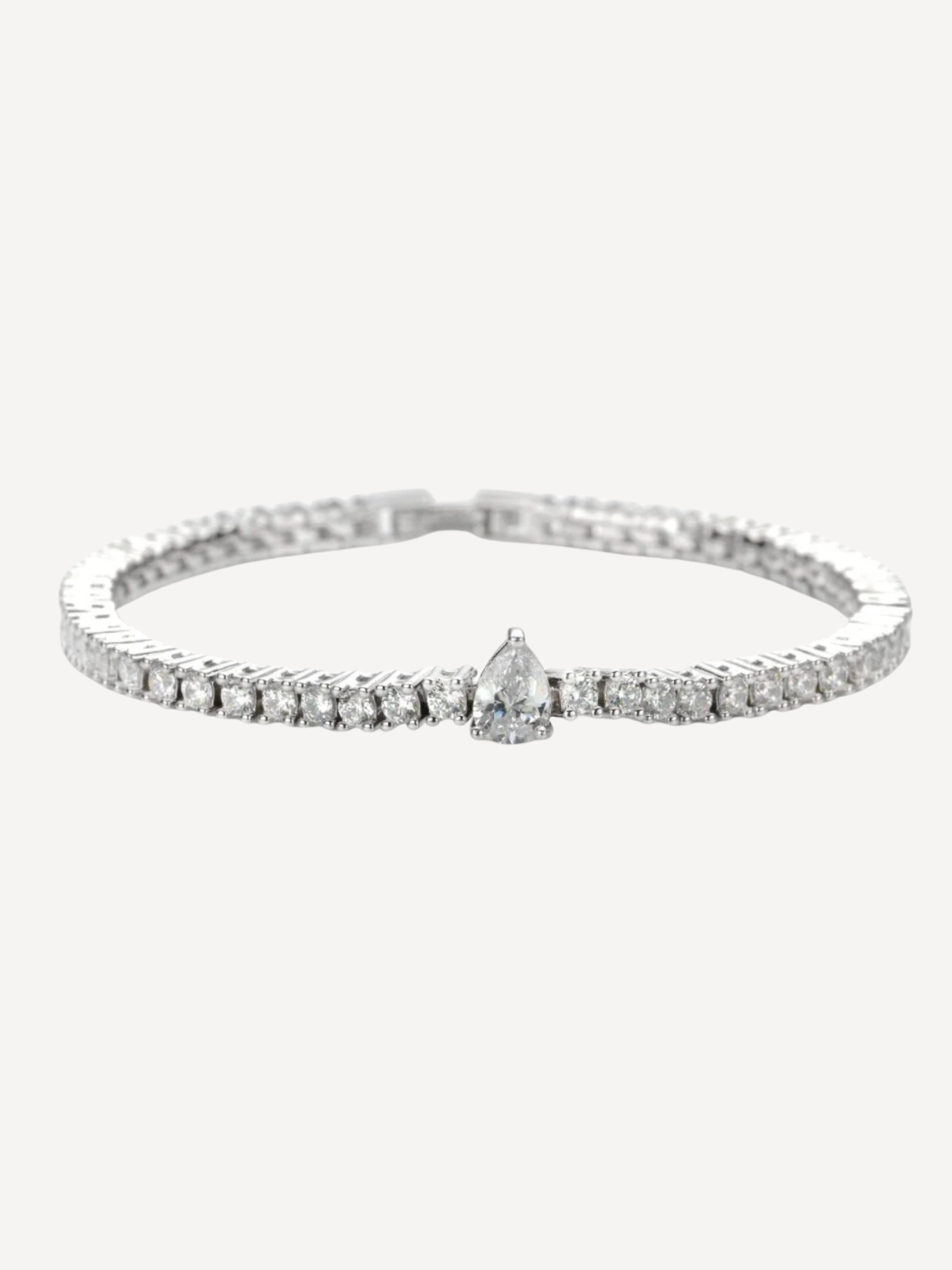 Single Tear Drop Tennis Bracelet