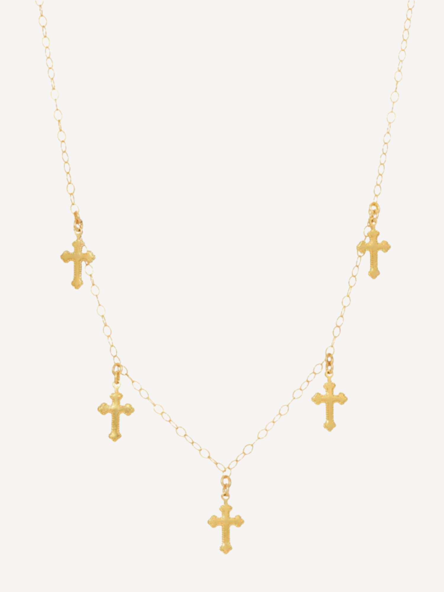 Tiny Crosses Necklace