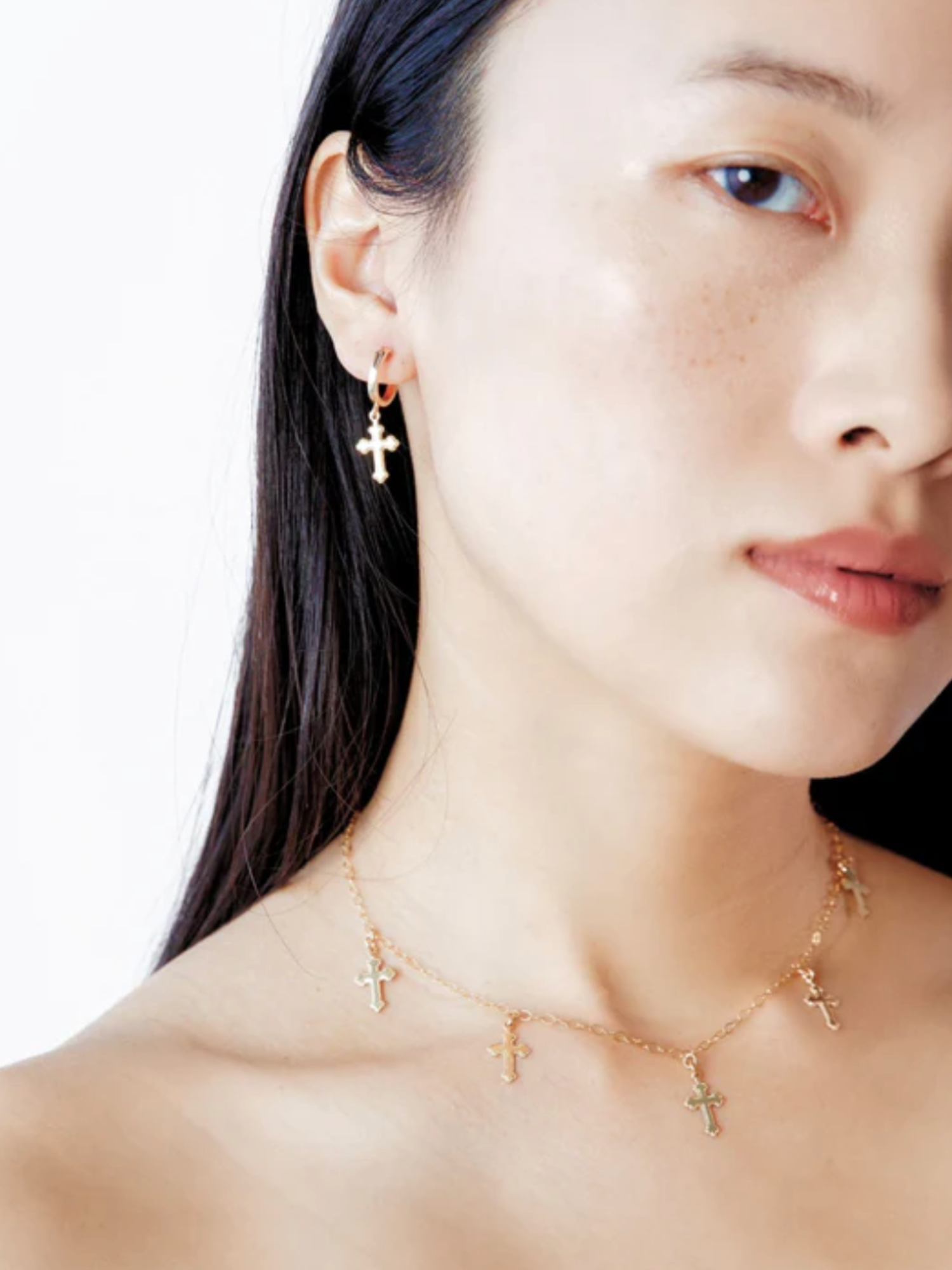 Tiny Crosses Necklace