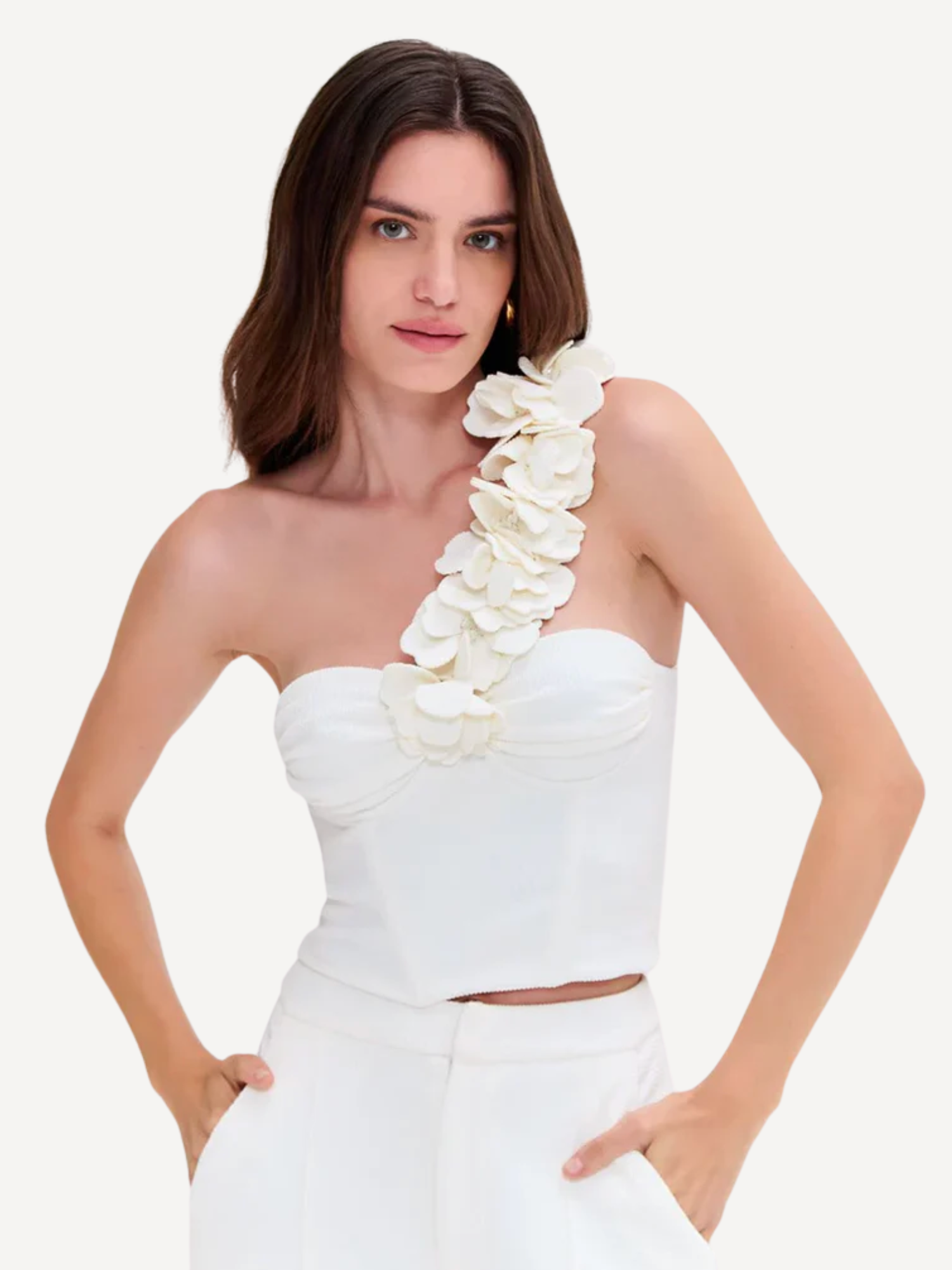 Merian Knit One Shoulder Top