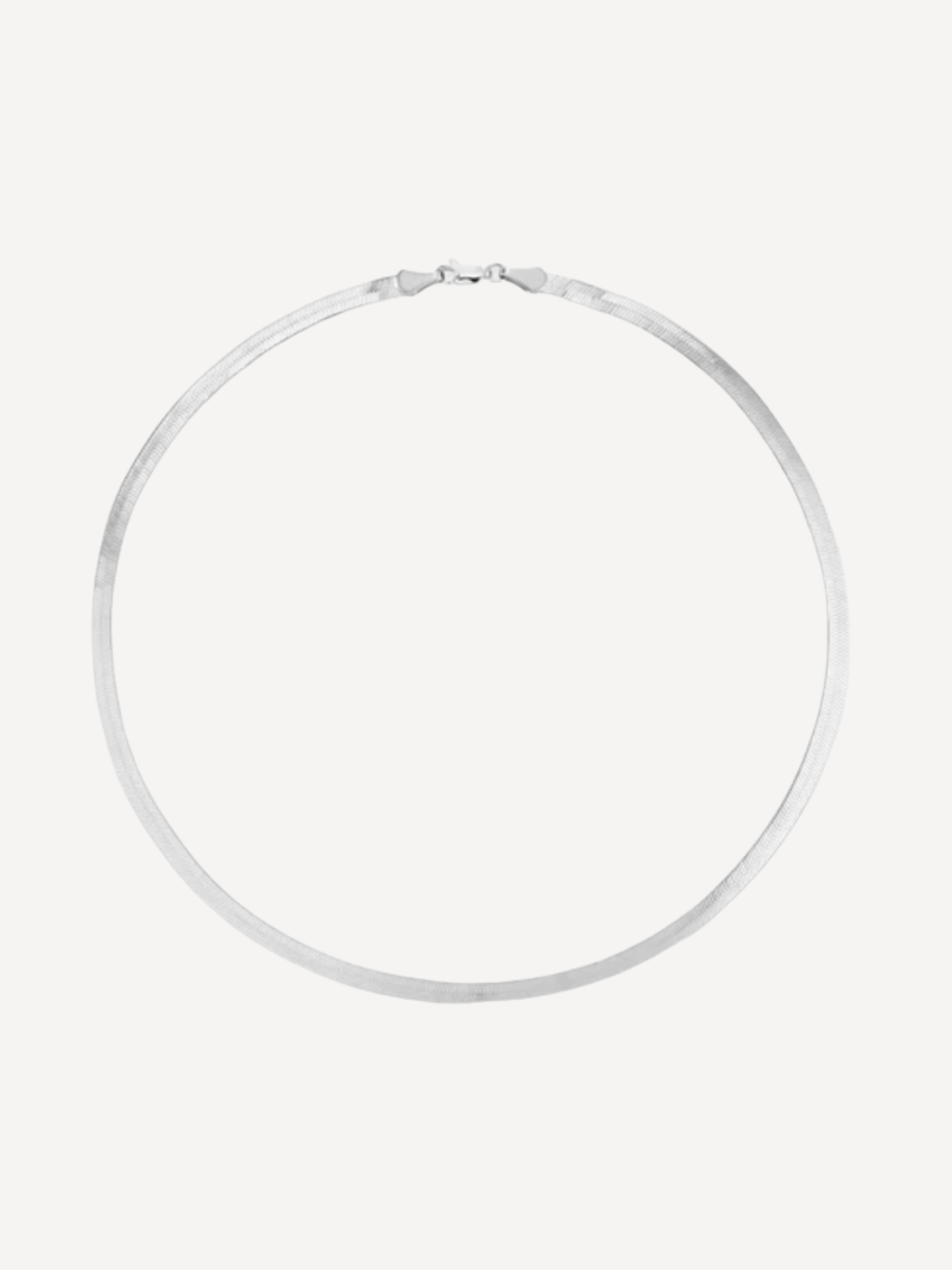Herringbone Necklace Sterling Silver