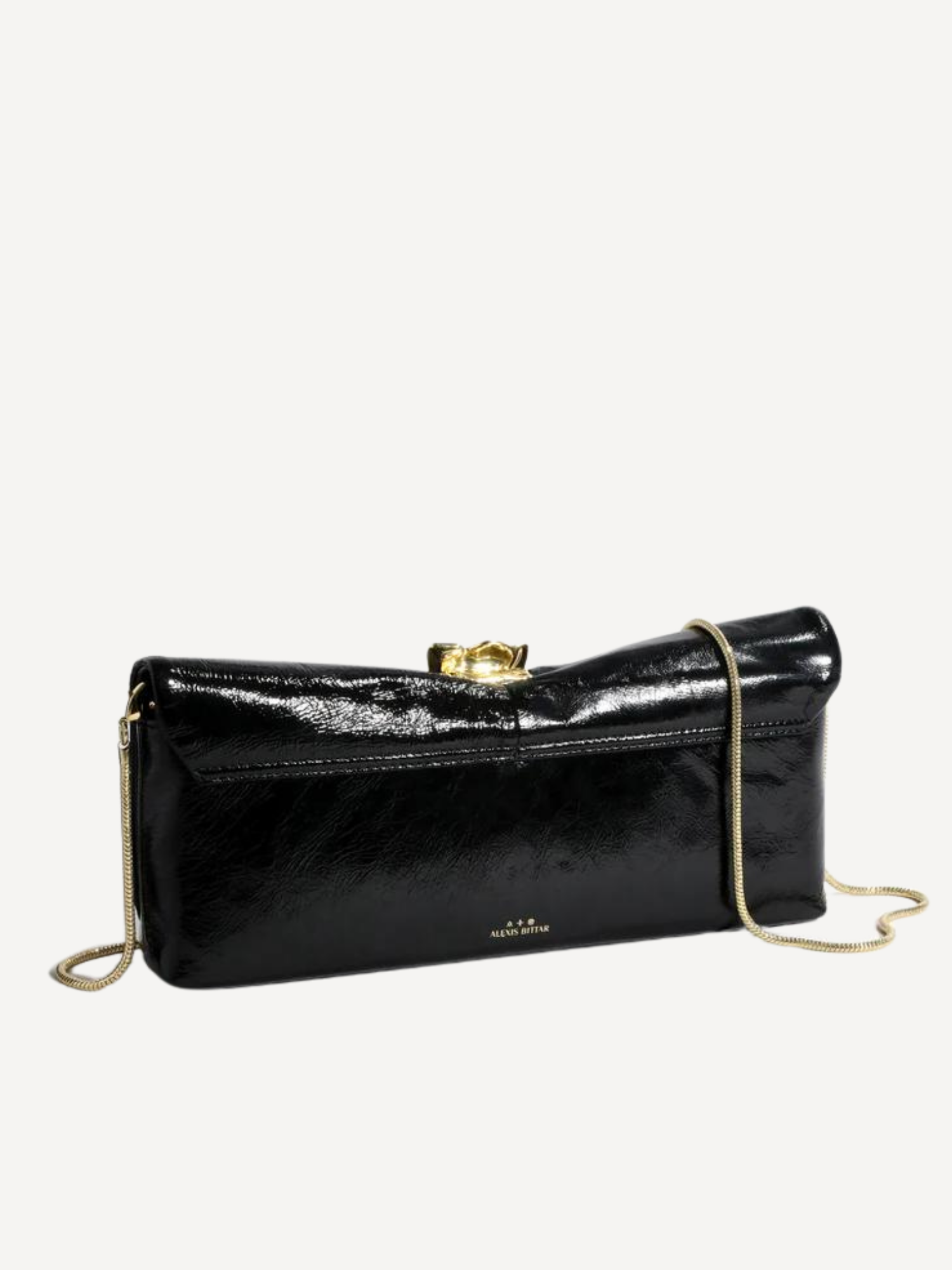 Gold Ribbon Convertible Shoulder Bag