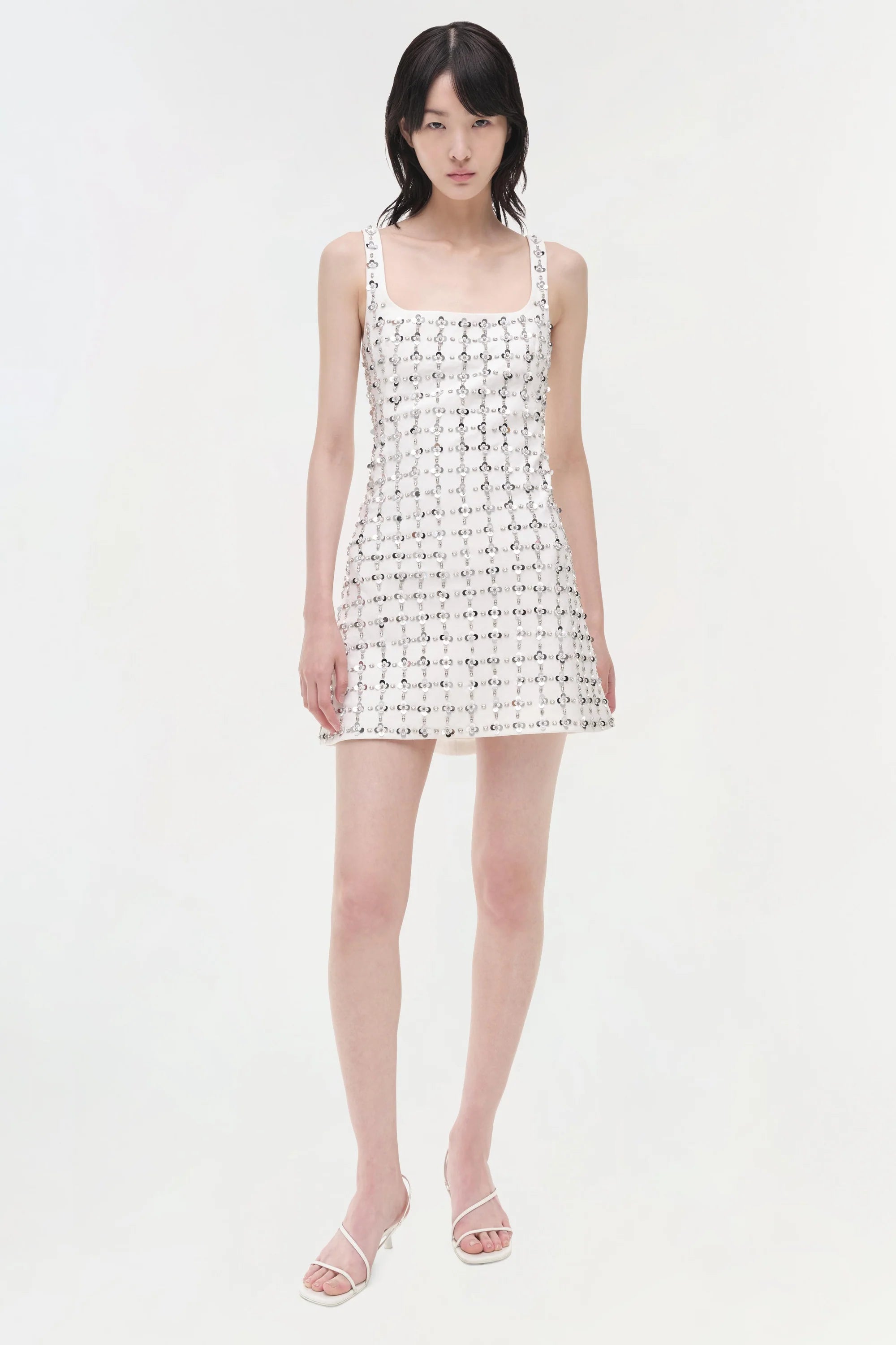 Ziva S/L Embellished Mini Dress