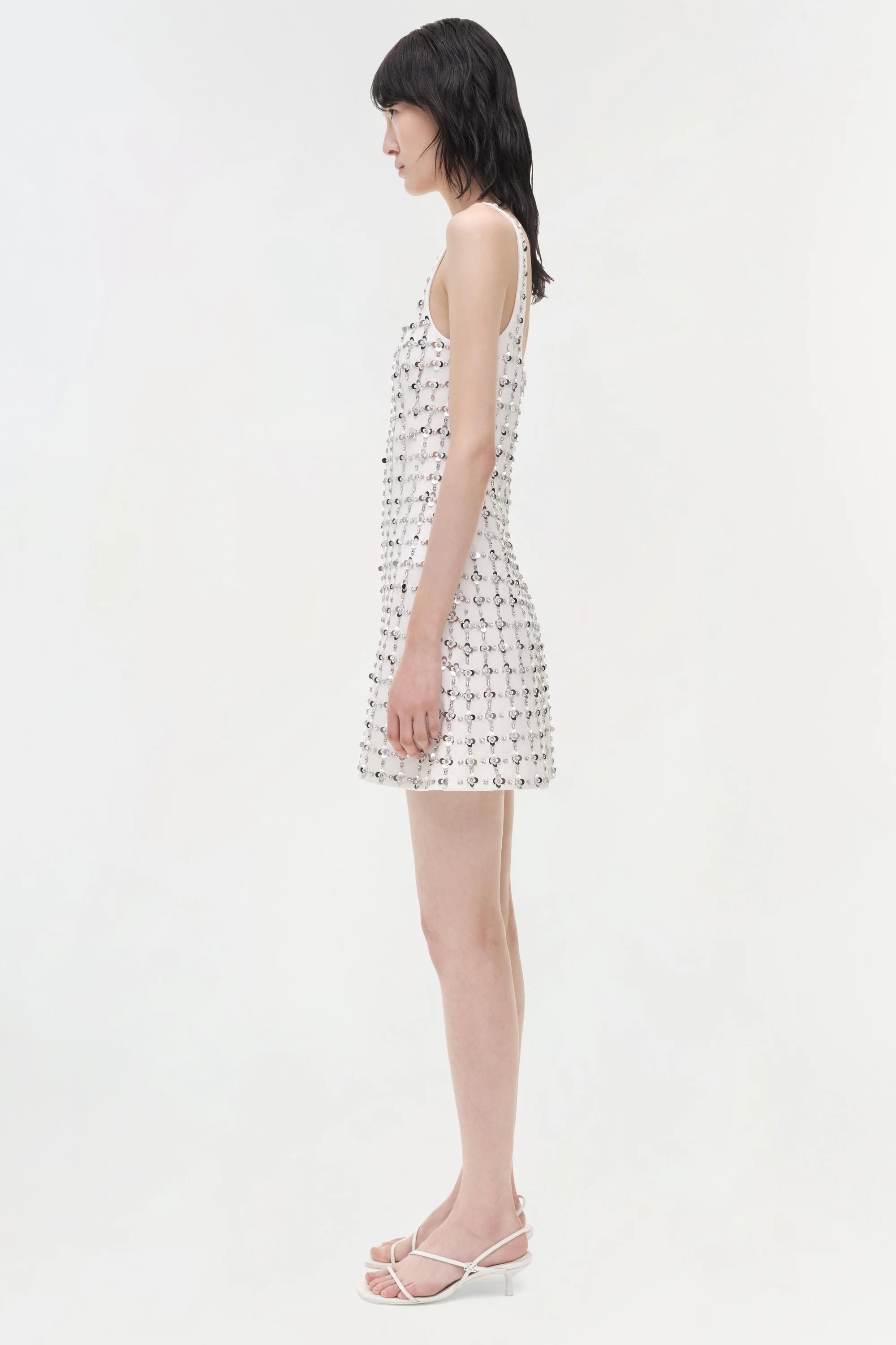 Ziva S/L Embellished Mini Dress