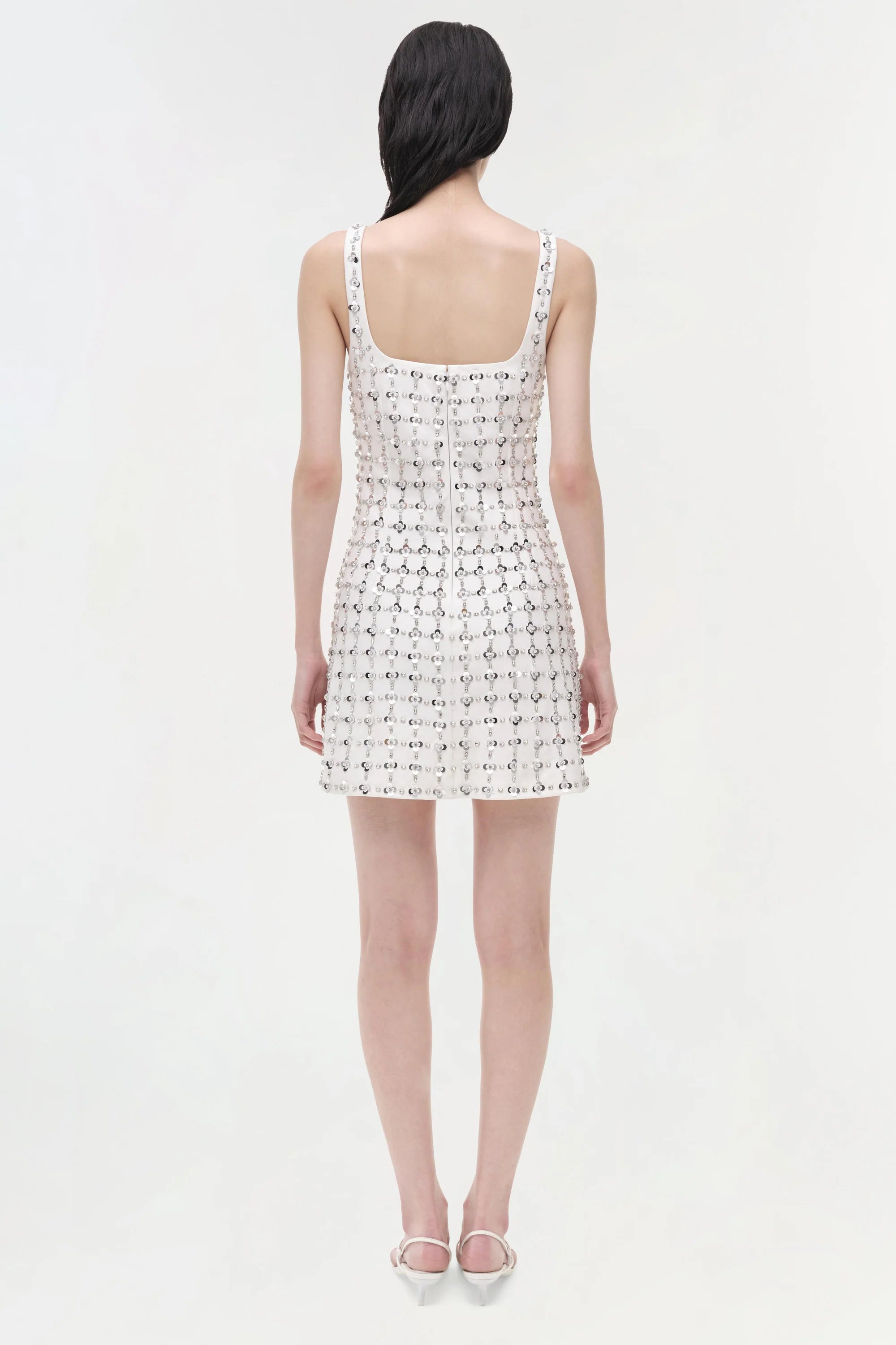 Ziva S/L Embellished Mini Dress