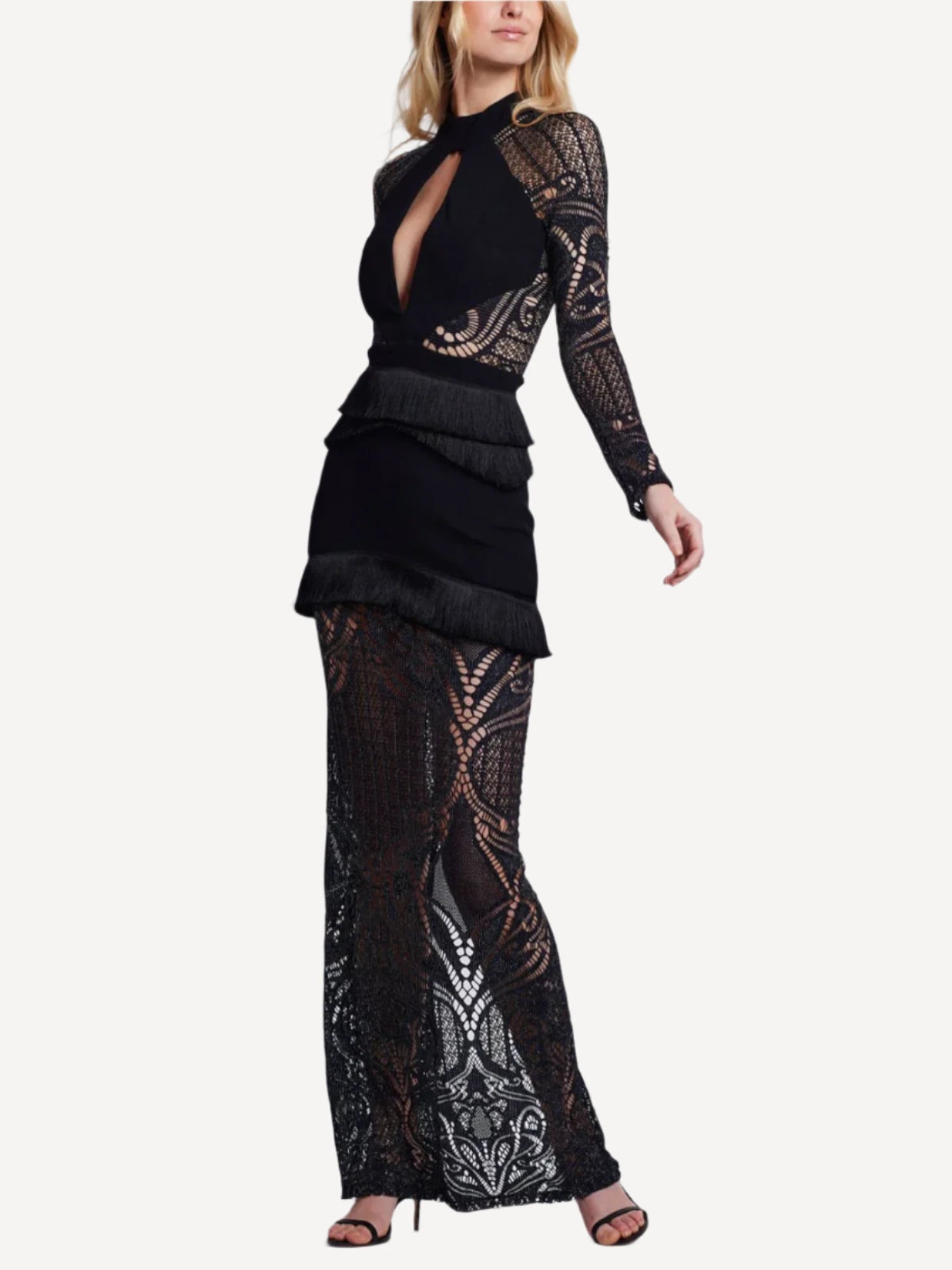 Knit Lace Maxi Dress