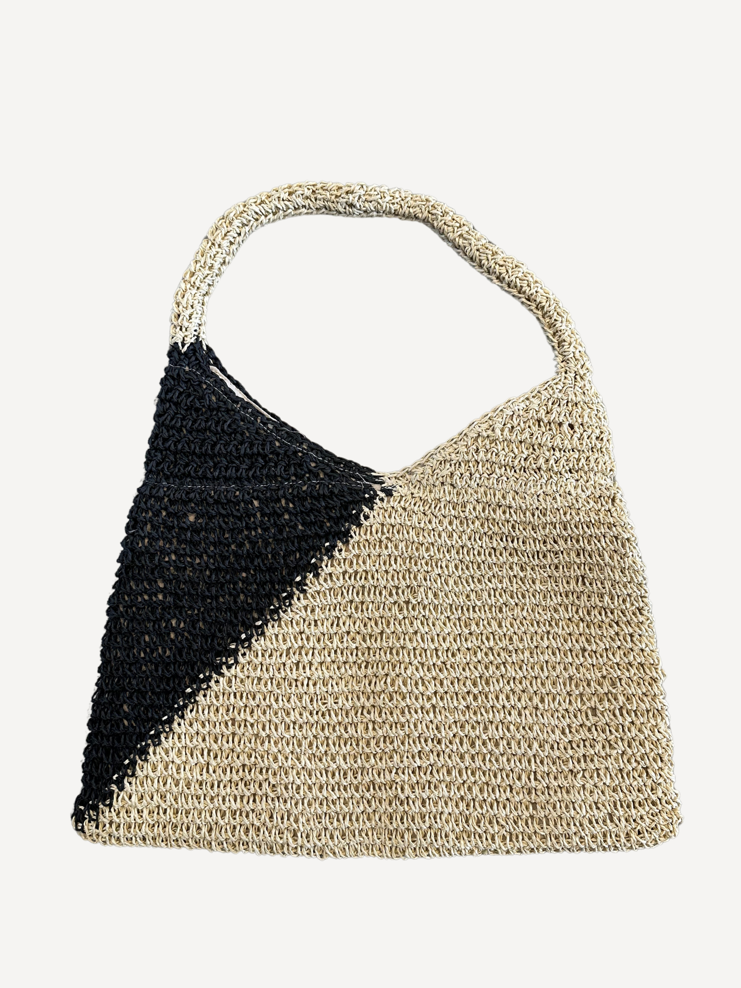 Raffia Colorblock Summer Bag