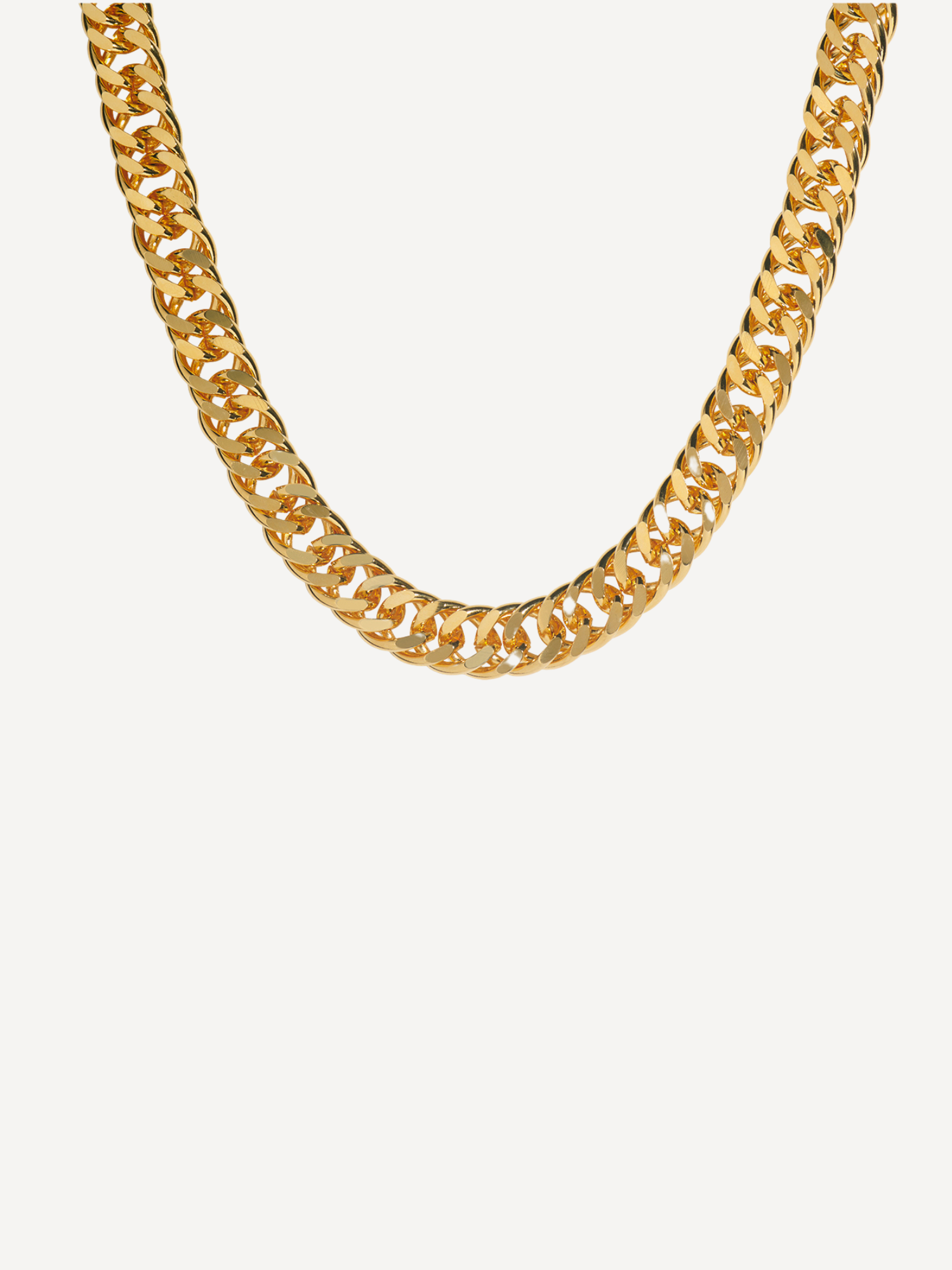 Nove Oversized Curb Chain Necklace Double Linked Chain