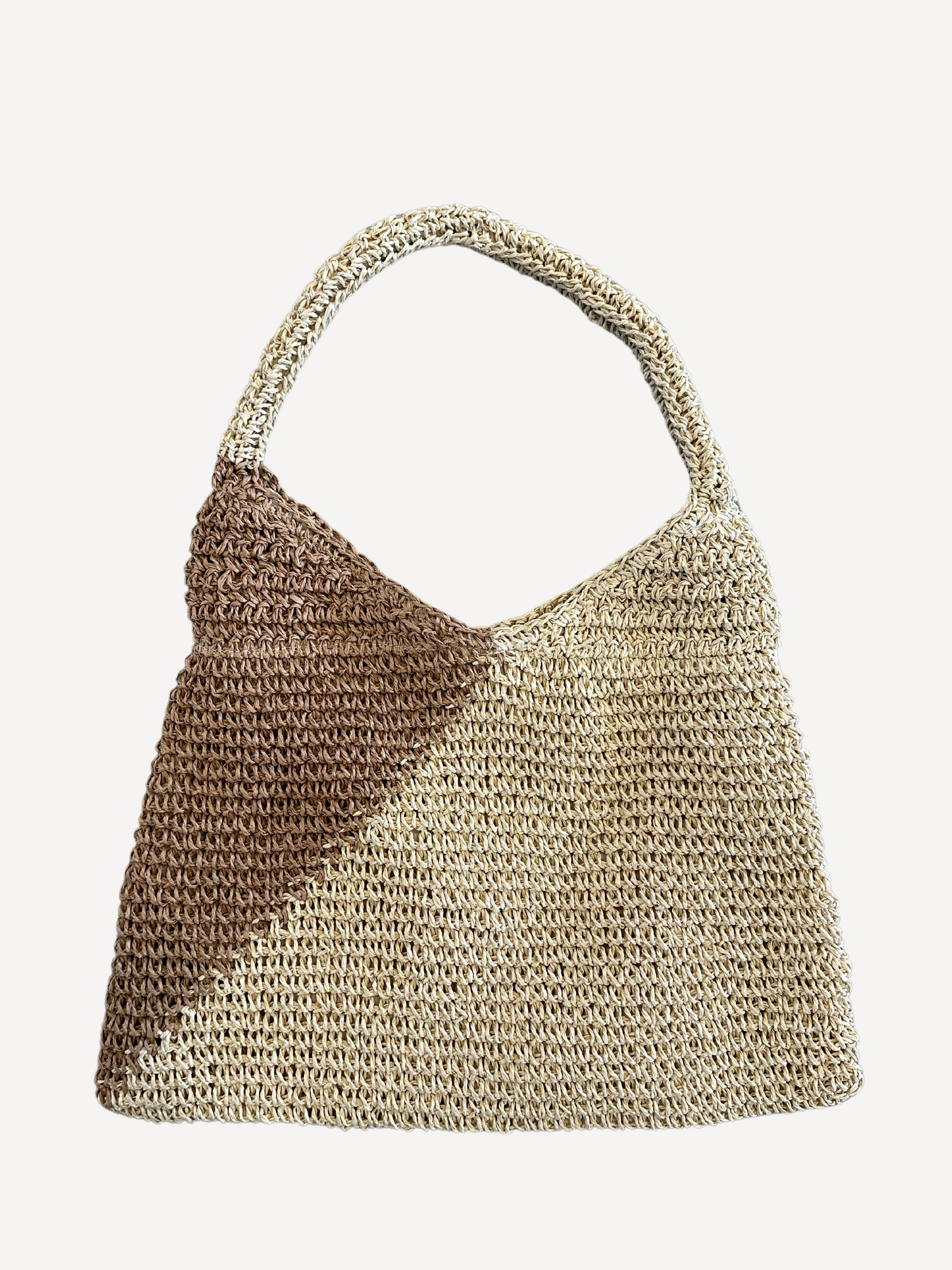 Raffia Colorblock Summer Bag