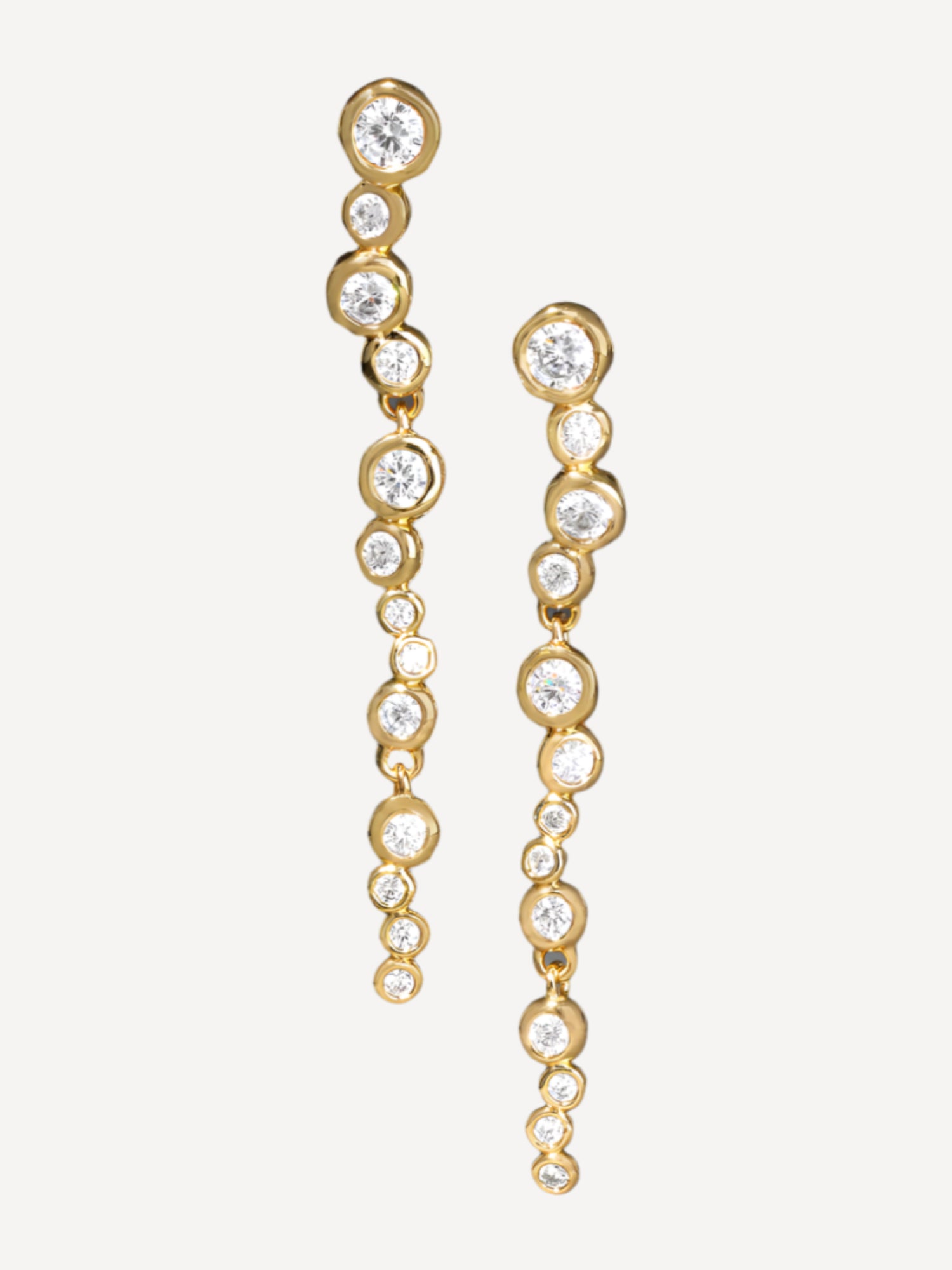 Asterales Gold Cascading Earring