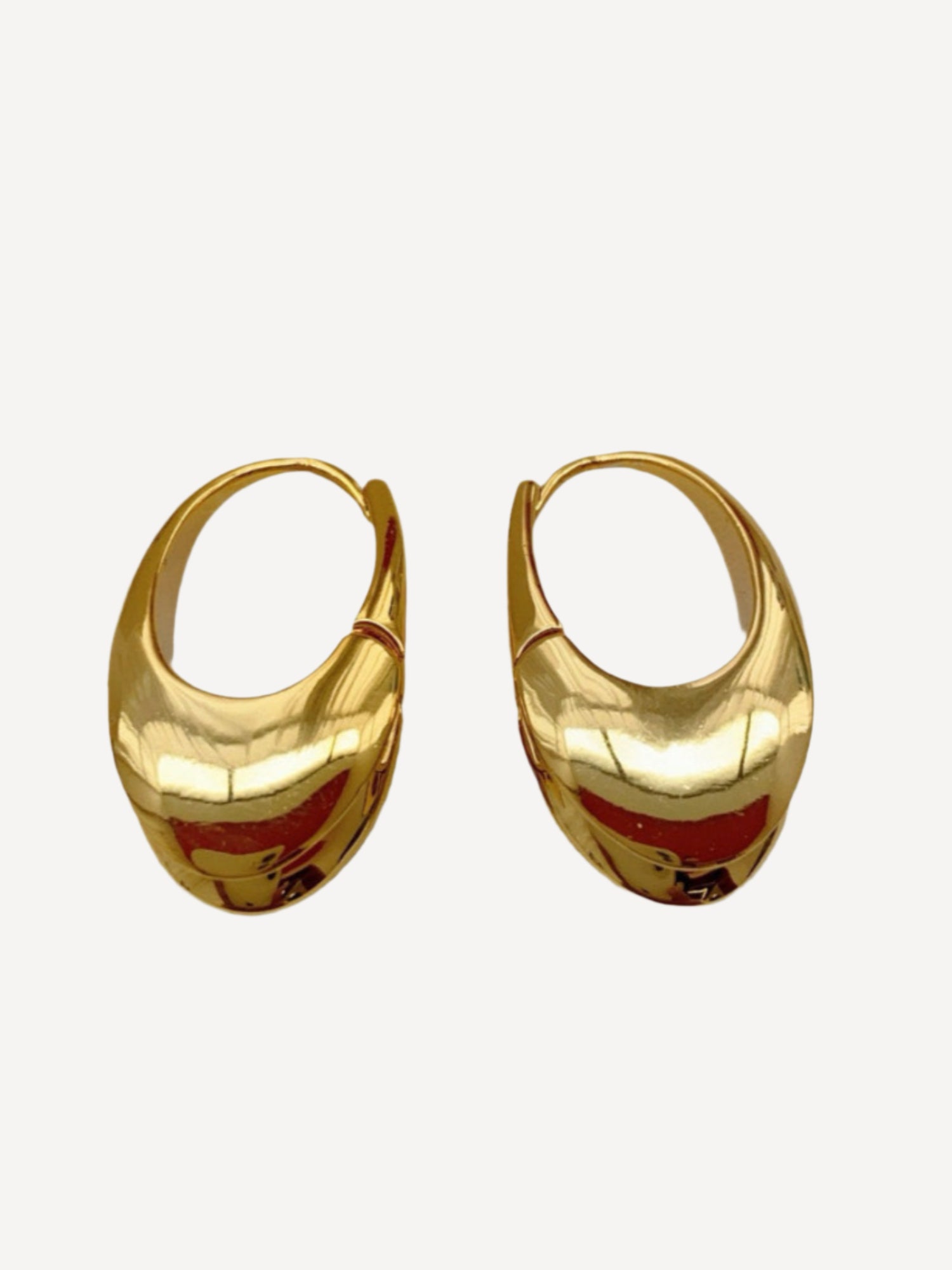 Golden Aura Hoop Earrings