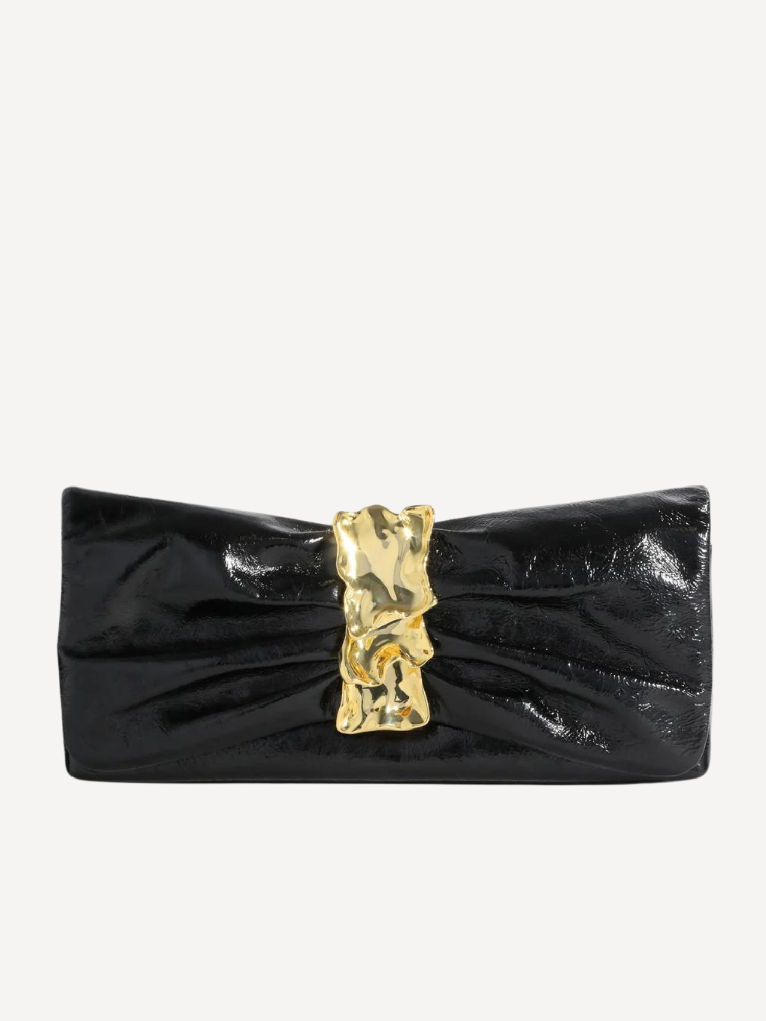 Gold Ribbon Convertible Shoulder Bag