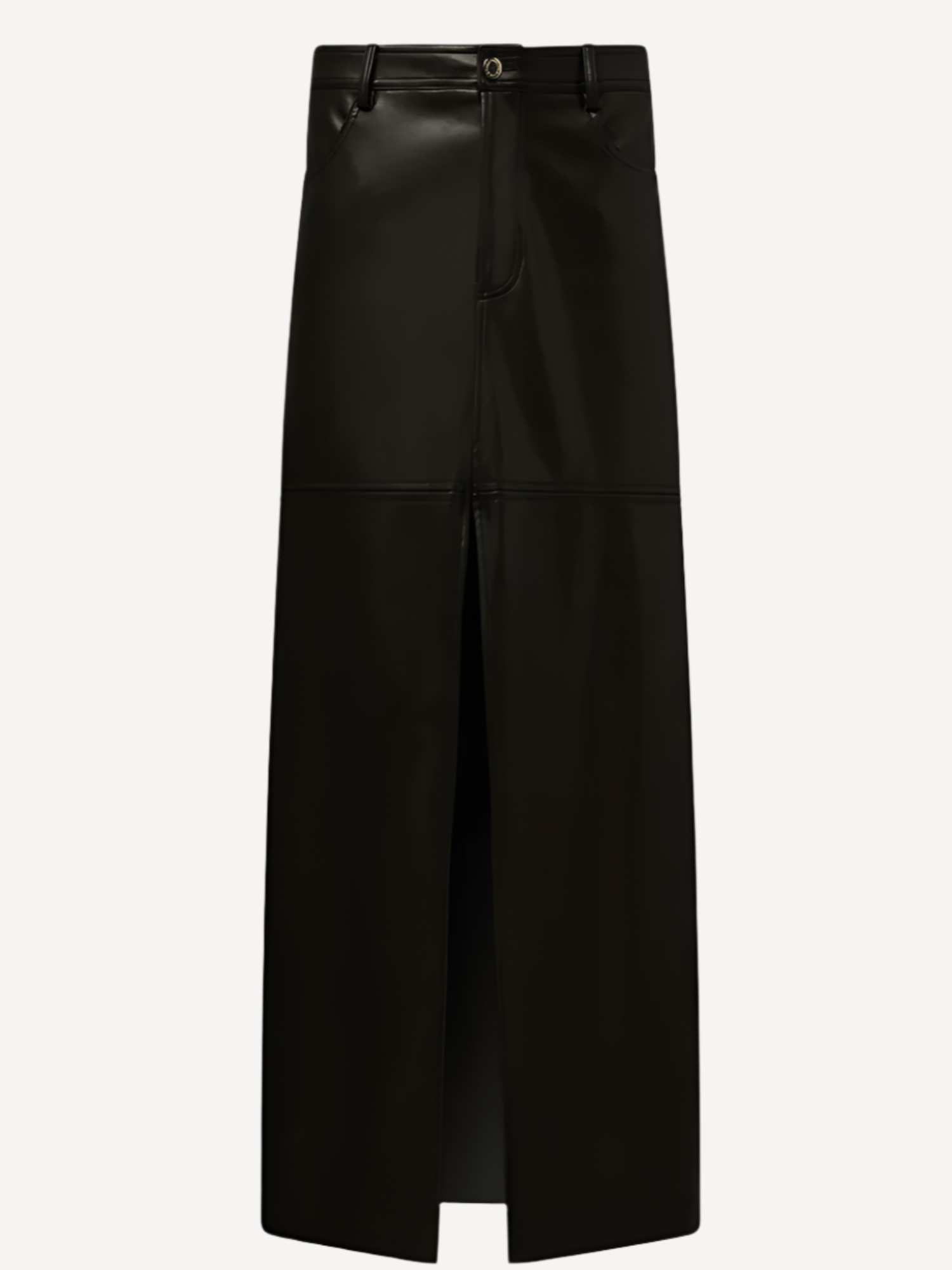 Vegan Leather Maxi Skirt