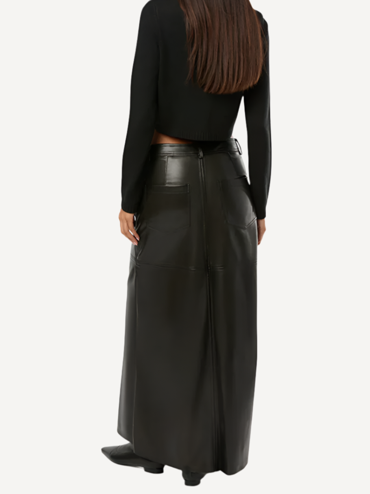 Vegan Leather Maxi Skirt