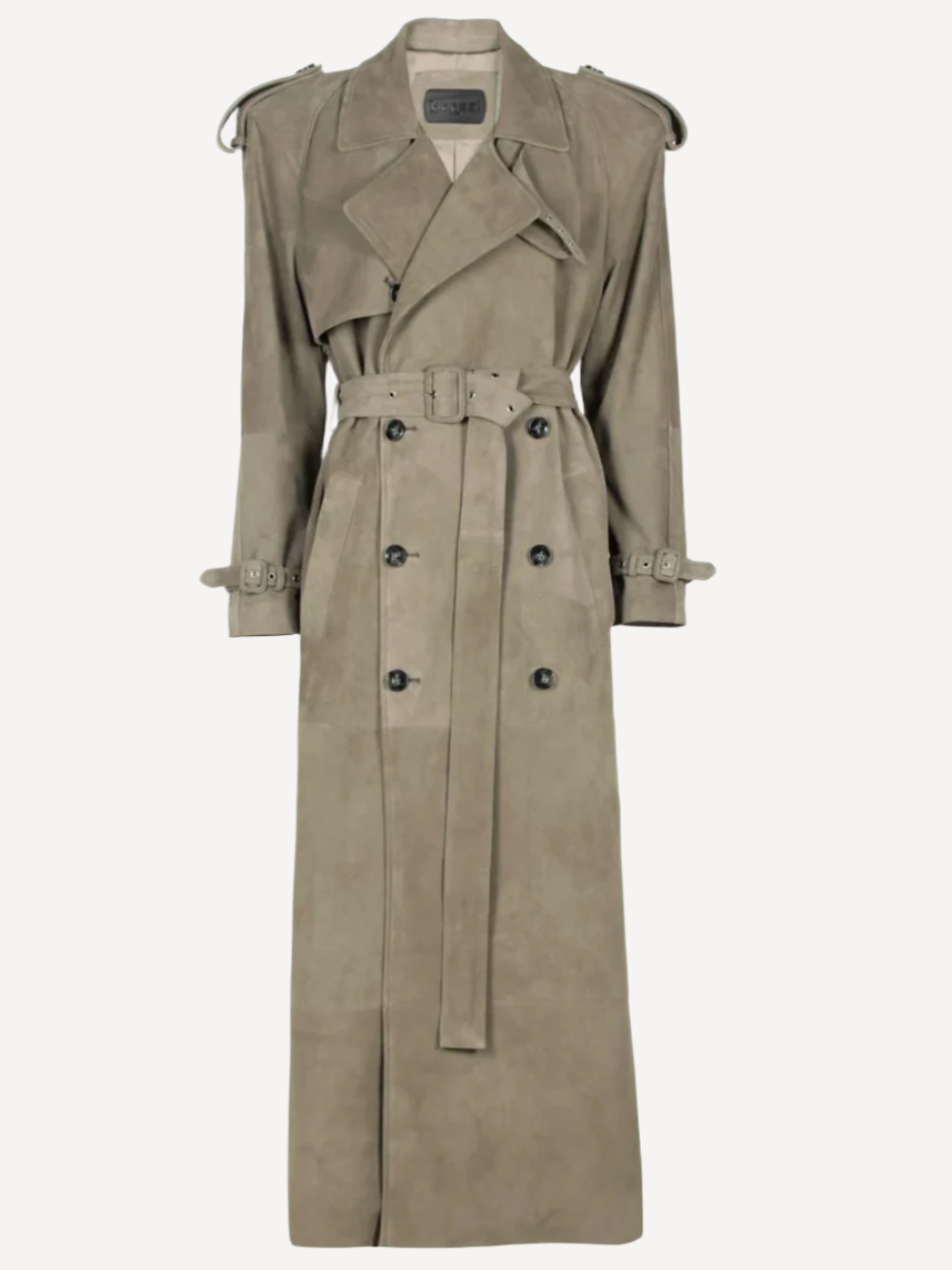 The BB Suede Leather Trench