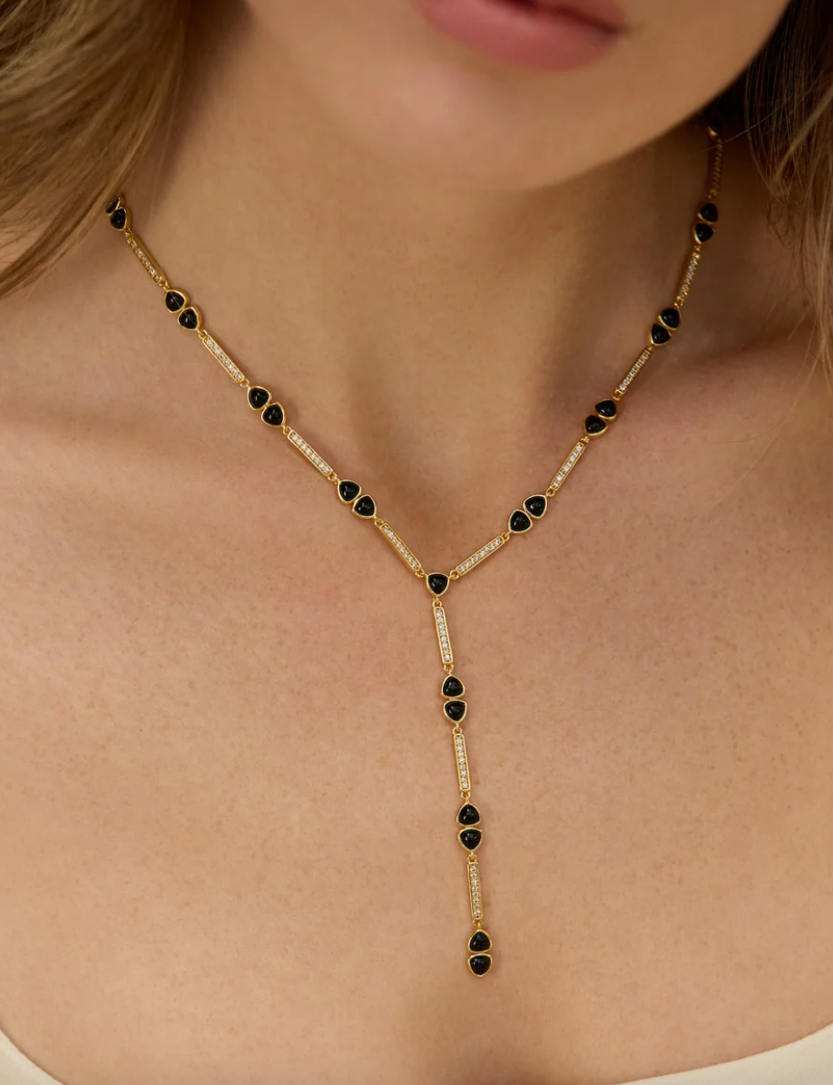 Gemstone Links Lariat