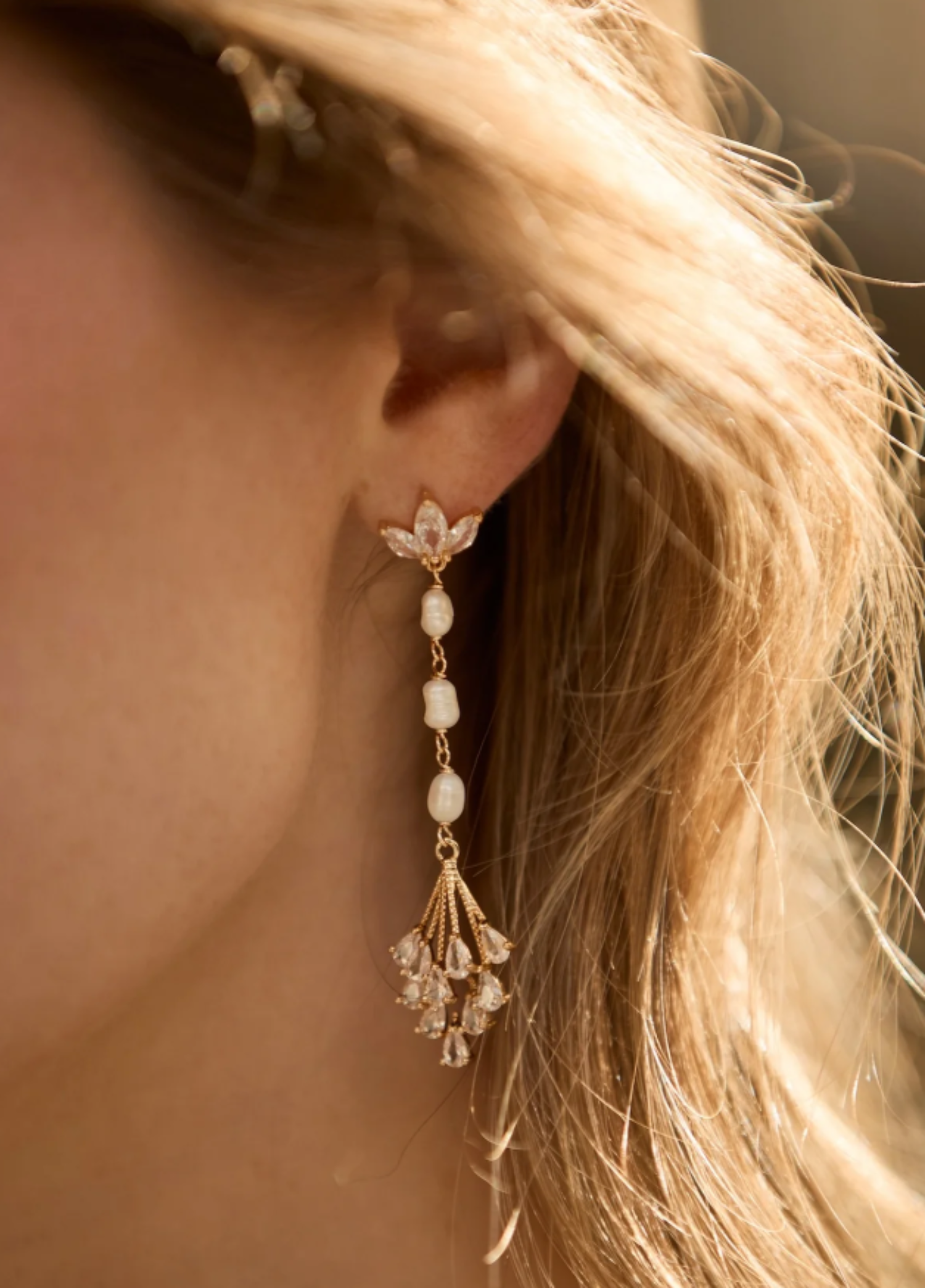 Champagne Dreams Drop Earrings