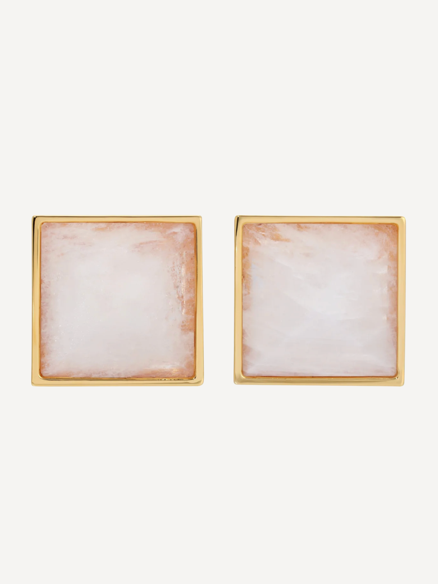 Pyramid Studs Moonstone