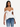 Qistina White Off-shoulder Bubble Hem Peplum Cotton Top