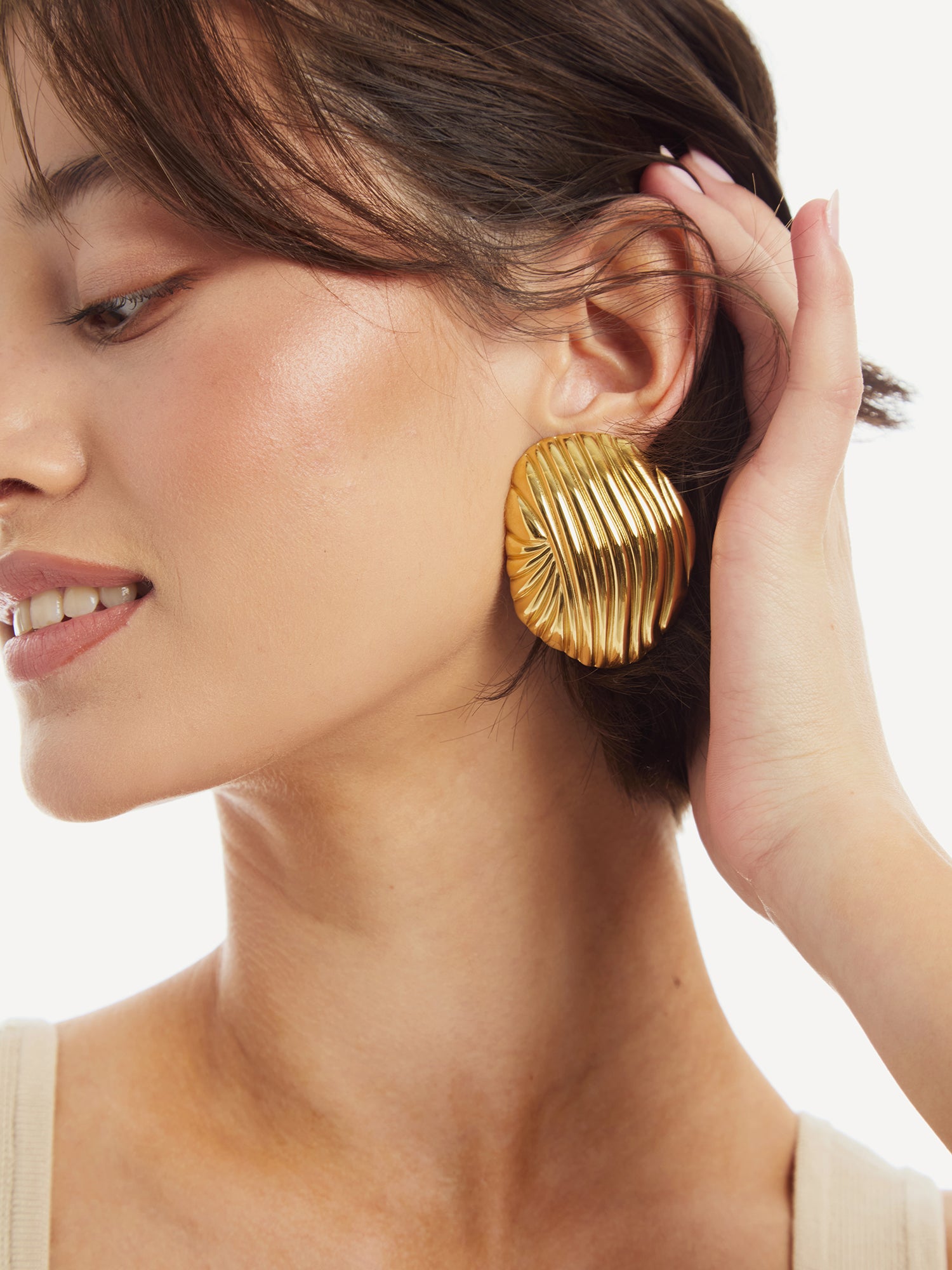 Luxe Twirl Gold Earrings
