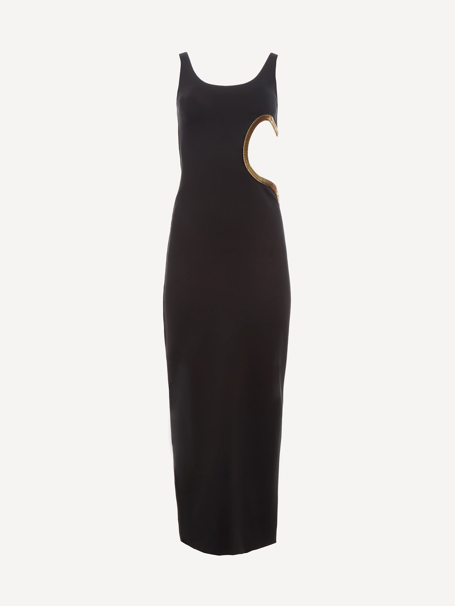 Cut Out Maxi Dress Black / L