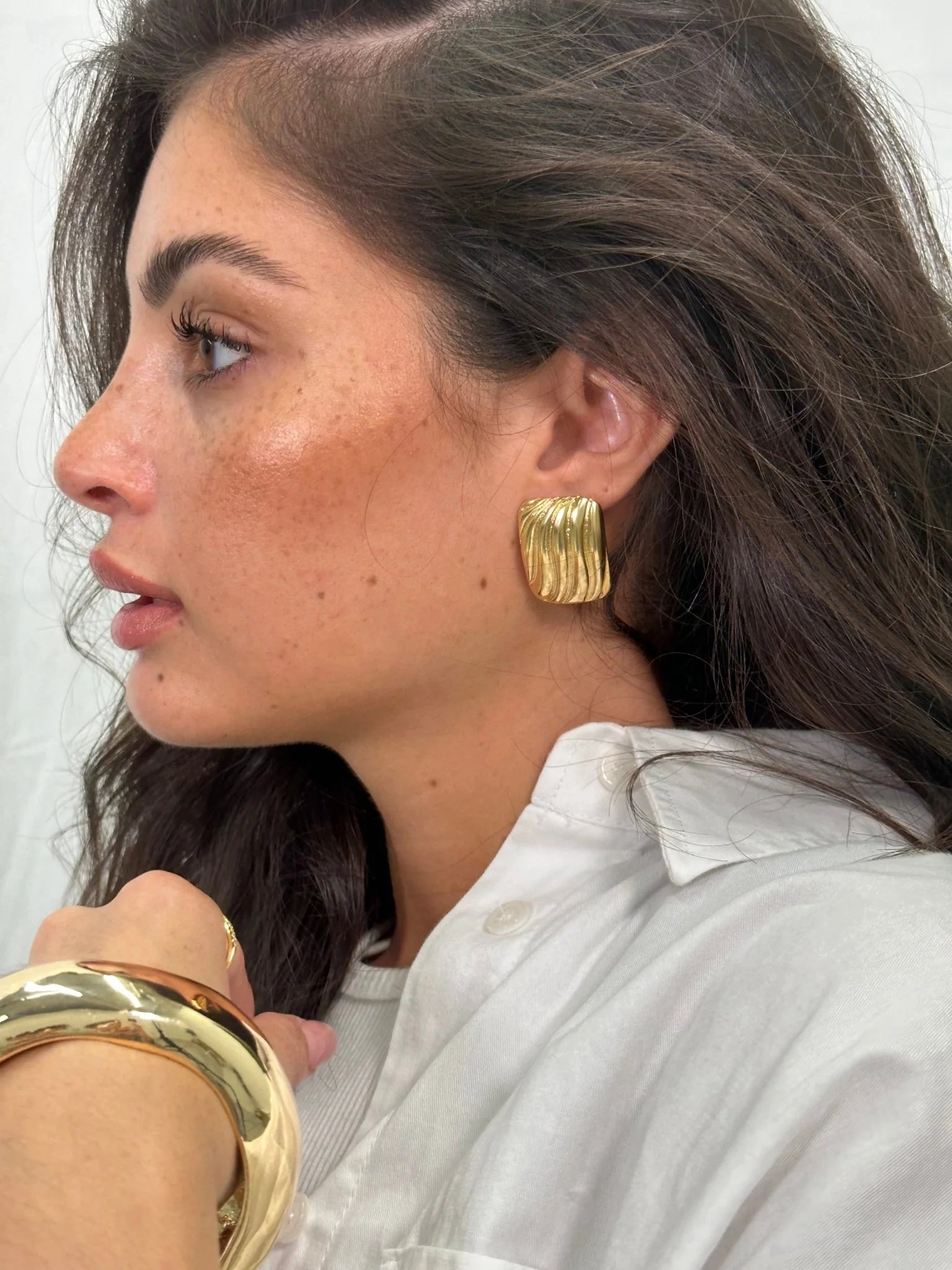 Golden Wave Studs