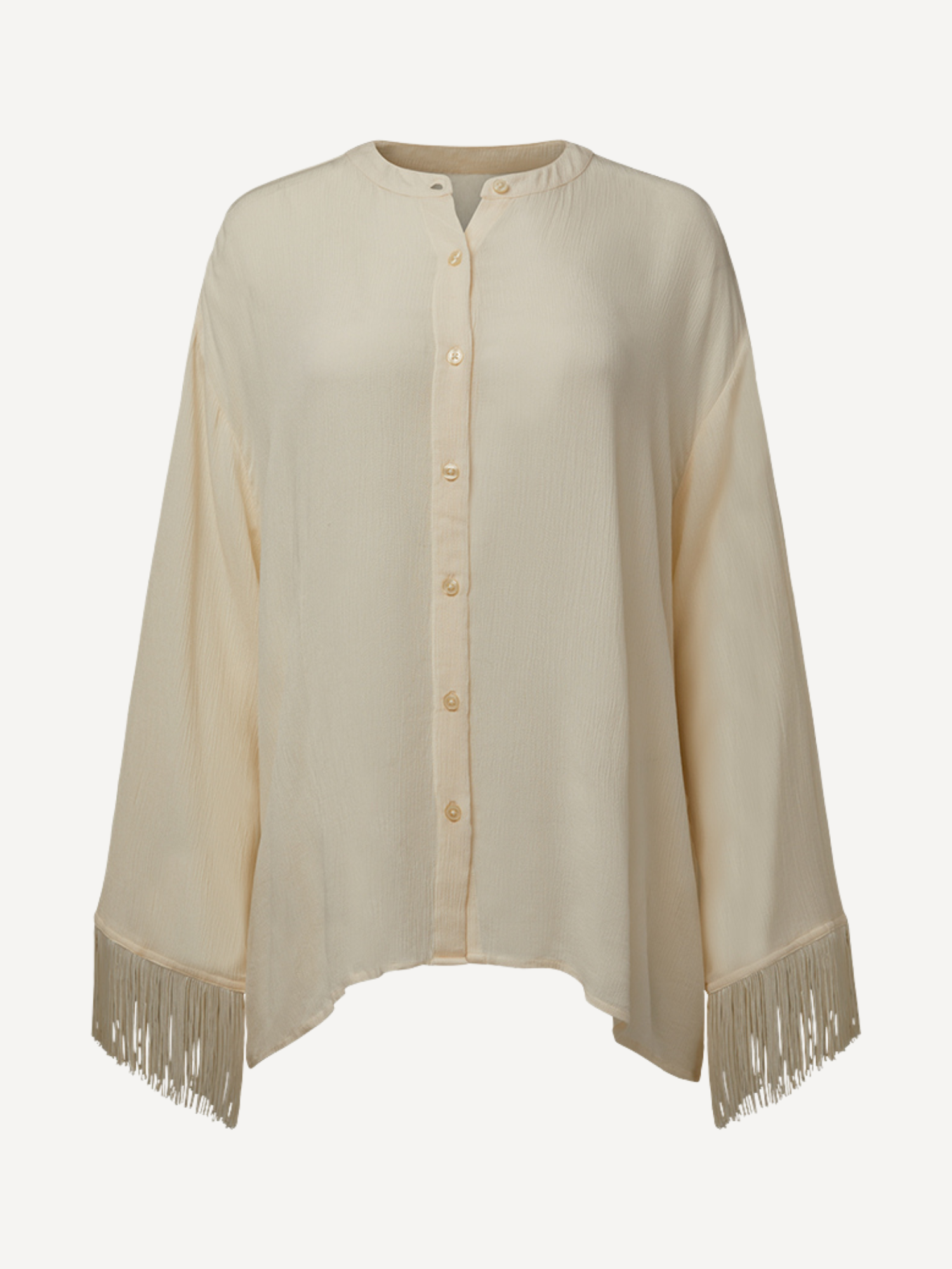 Fringe Button Up Top
