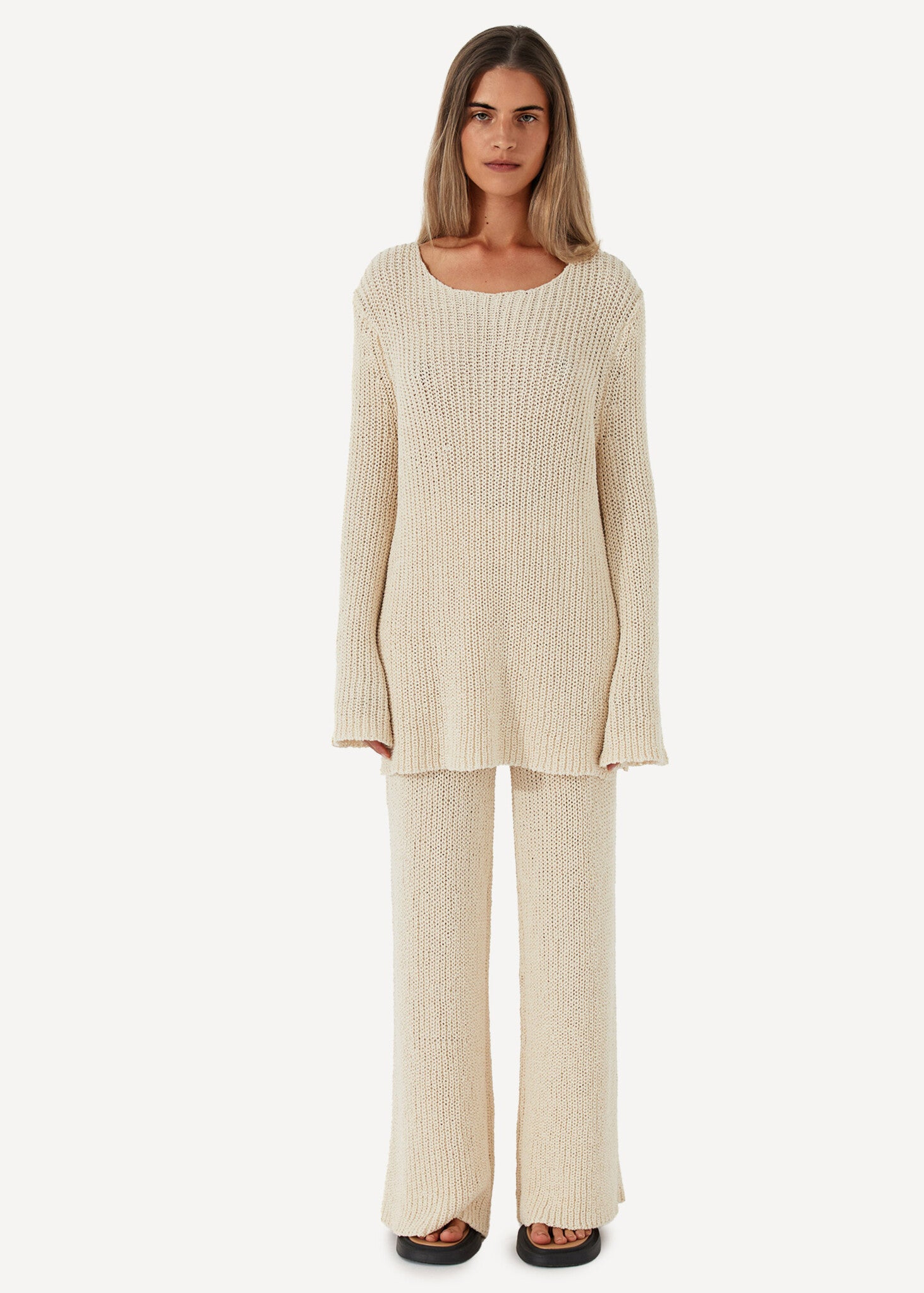 Cotton Blend Knit Jumper