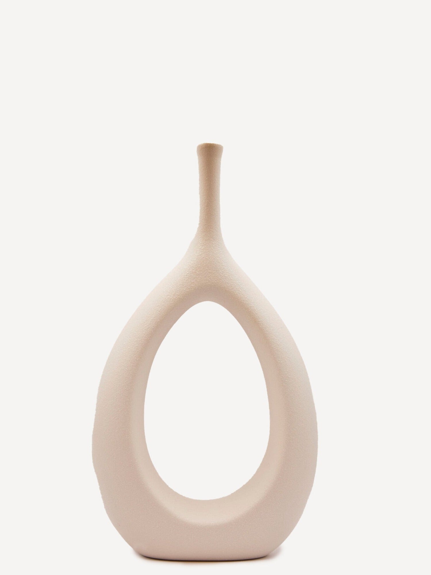 Nordic Open Ceramic Vase Oval